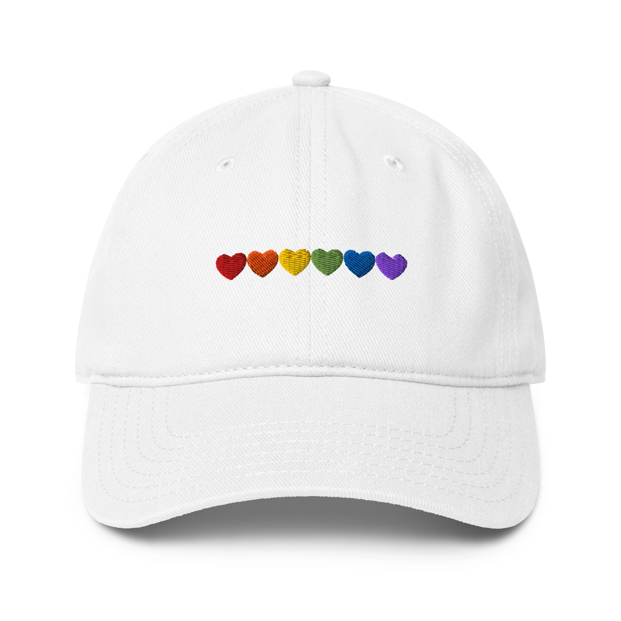 Pride Hearts Embroidered Baseball Cap - Image 8