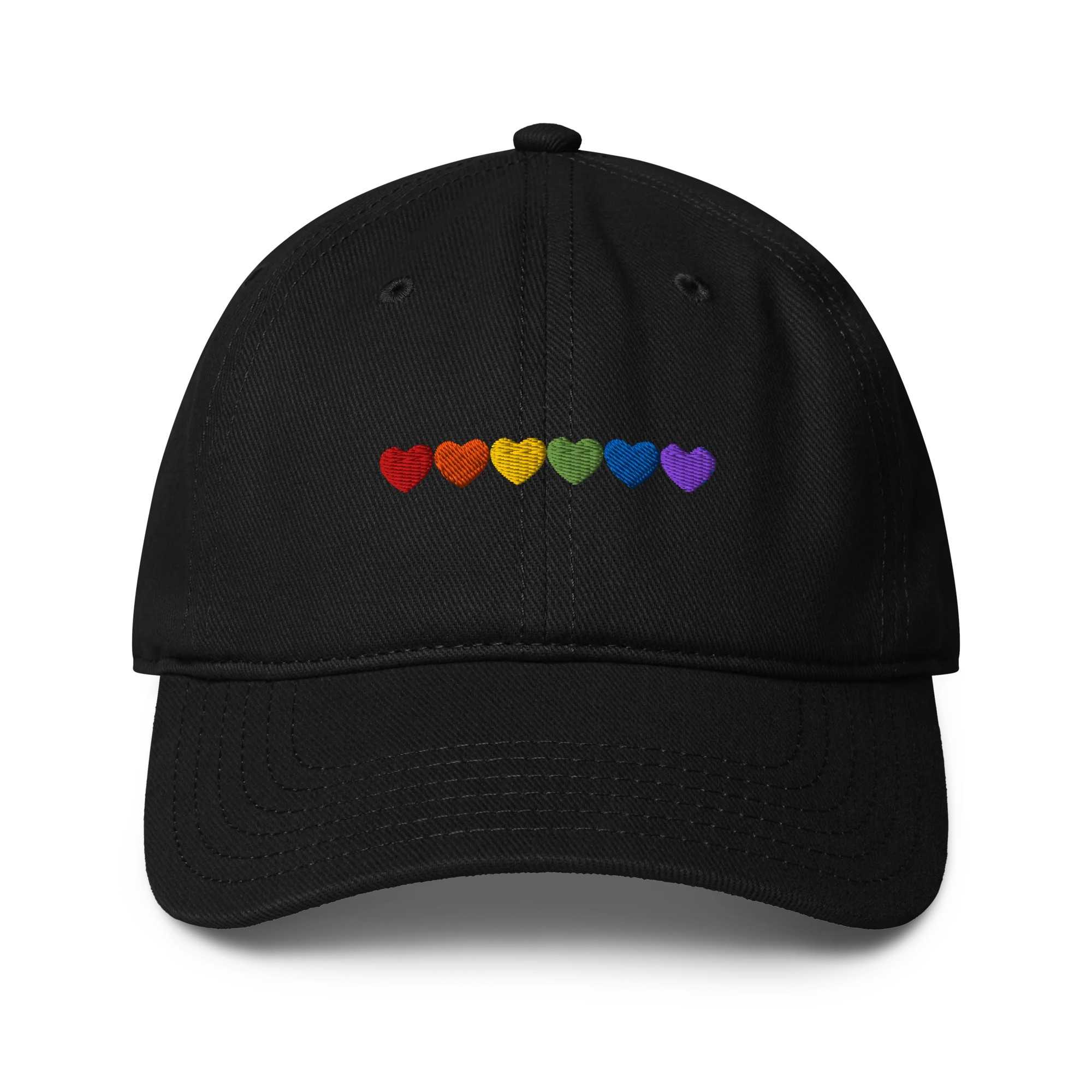 Pride Hearts Embroidered Baseball Cap - Image 9