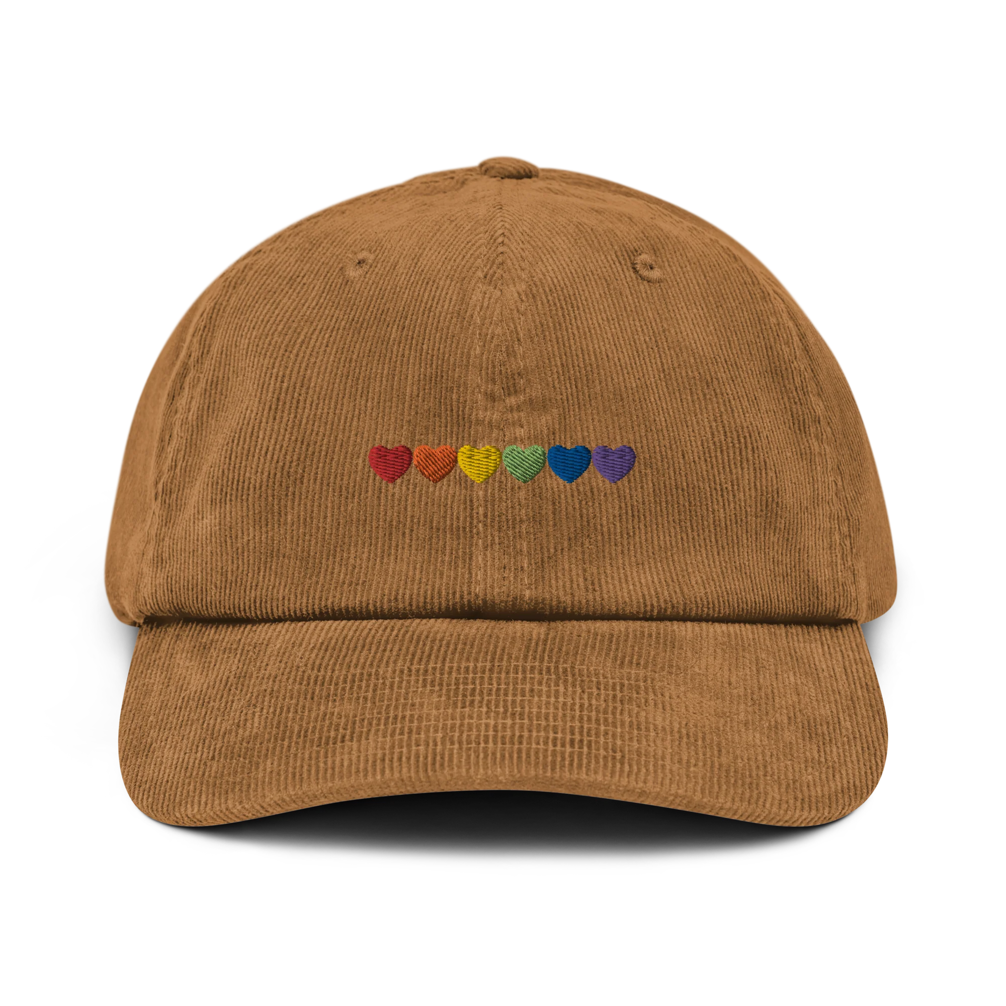 Pride Hearts Embroidered Corduroy Cap - Image 4