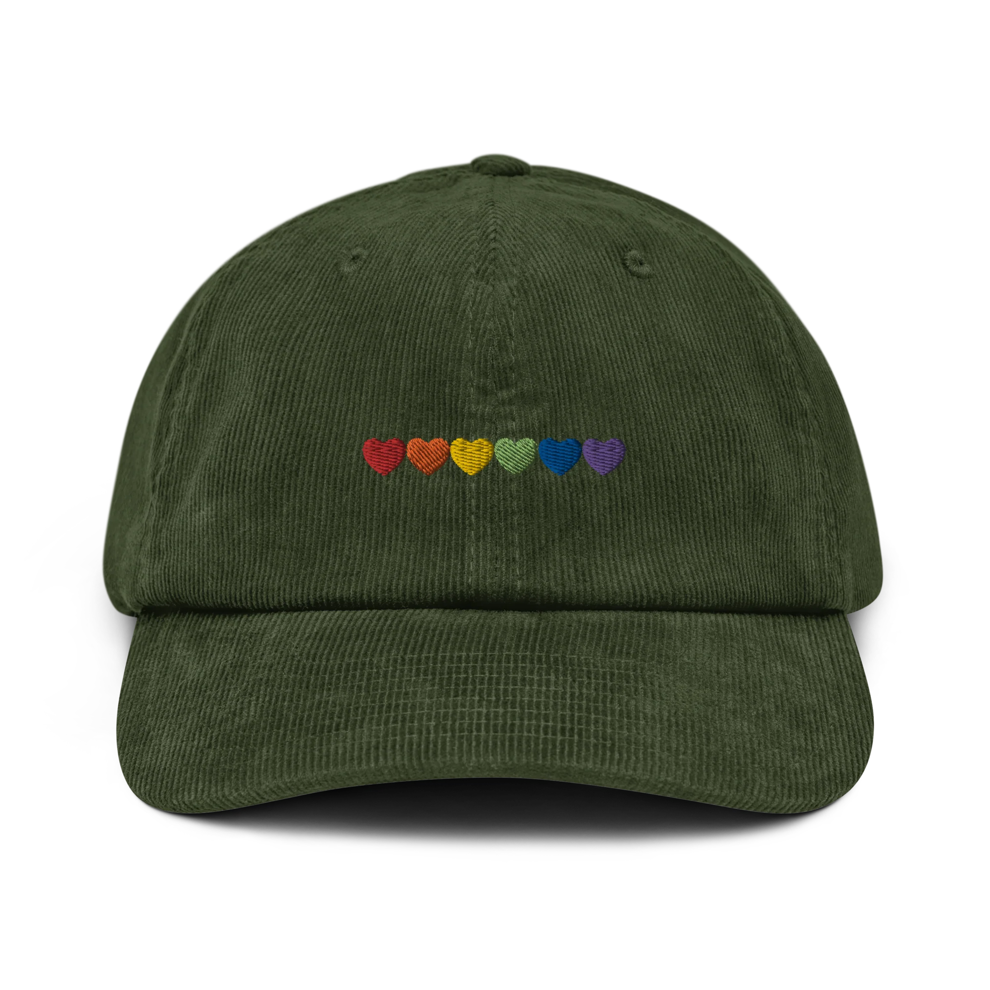 Pride Hearts Embroidered Corduroy Cap - Image 6