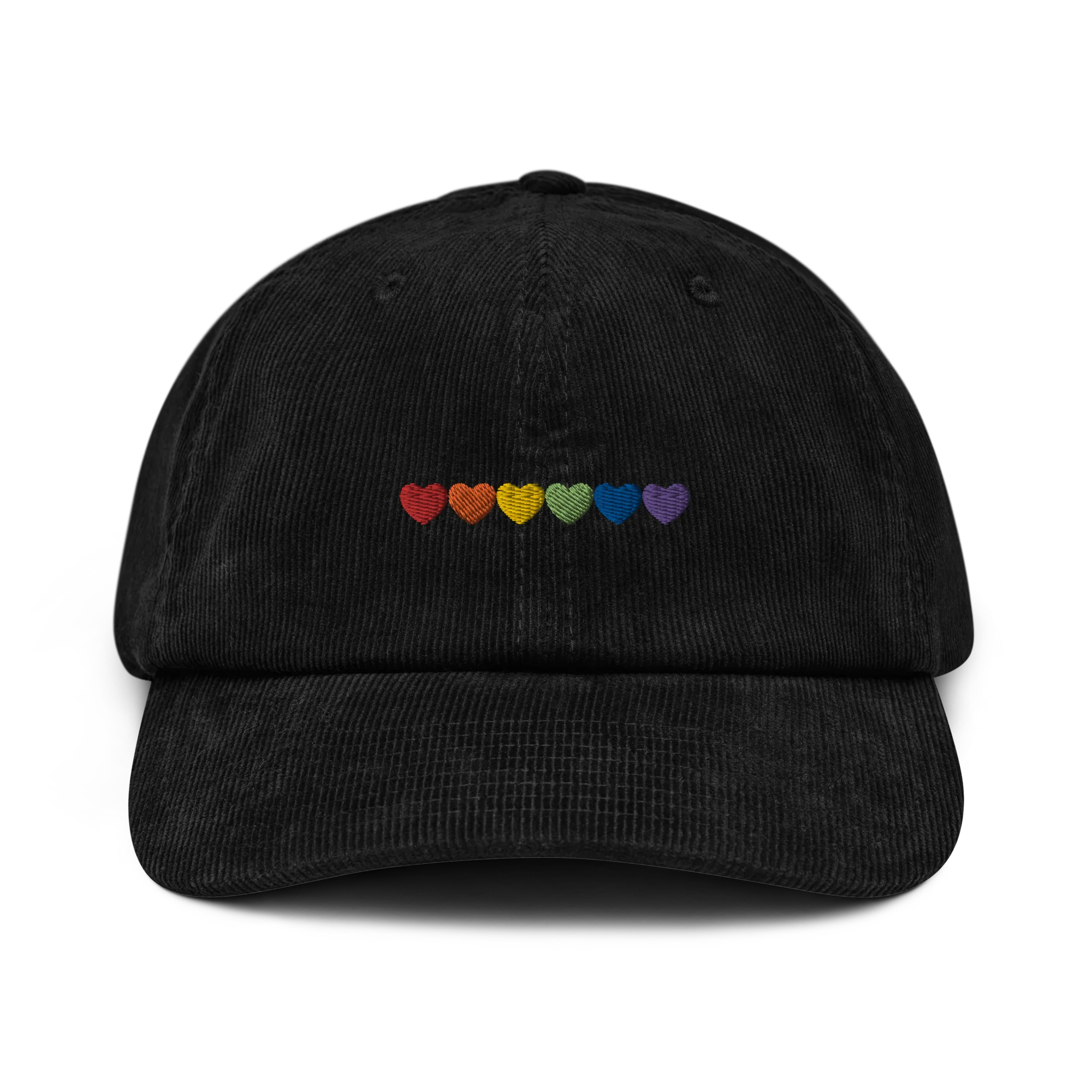 Pride Hearts Embroidered Corduroy Cap - Image 7