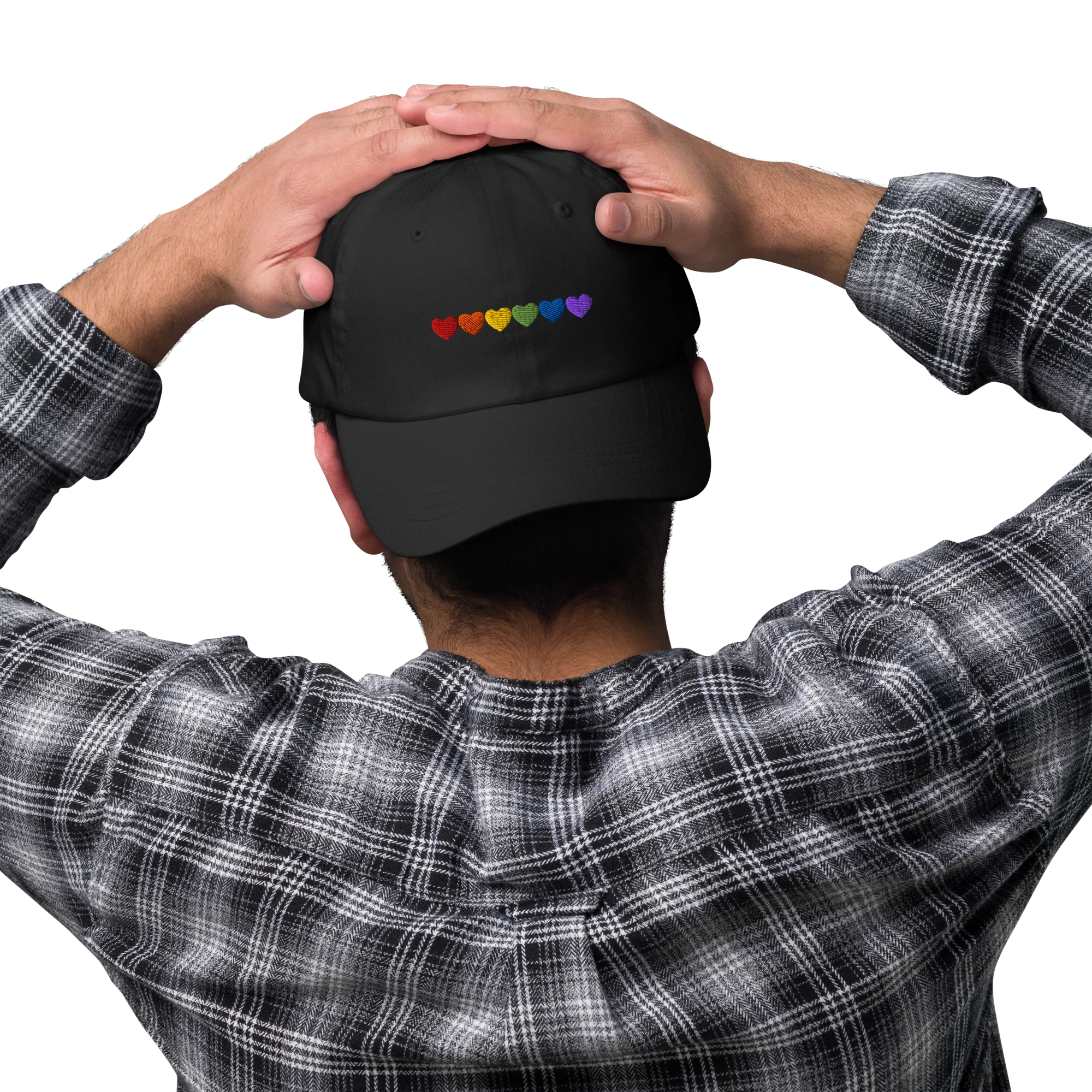 Pride Hearts Embroidered Cap - Image 7