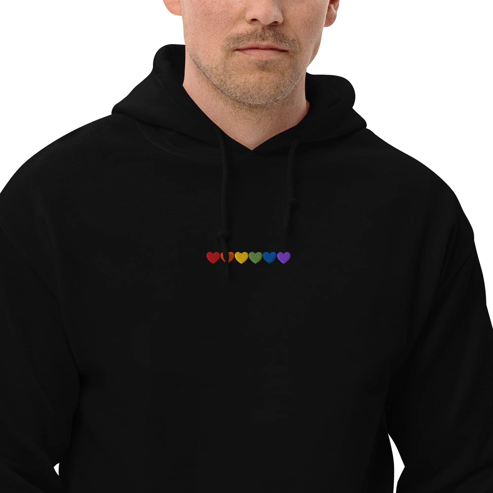 Pride Hearts Embroidered Hoodie - Image 6