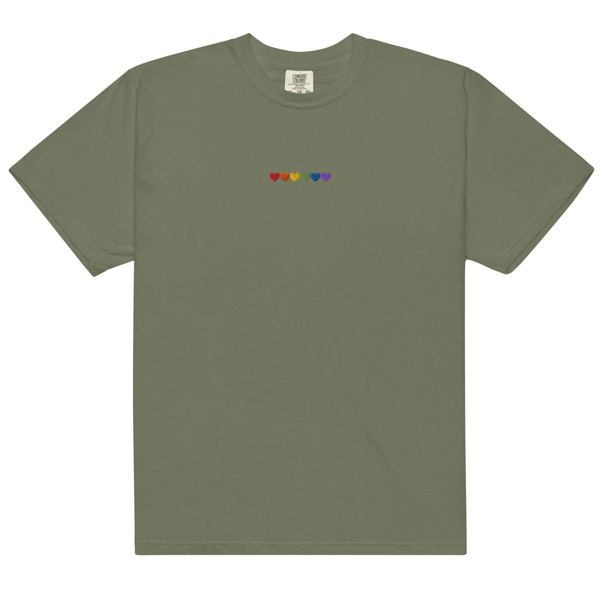 Pride Hearts Embroidered Classic T-Shirt - Image 14