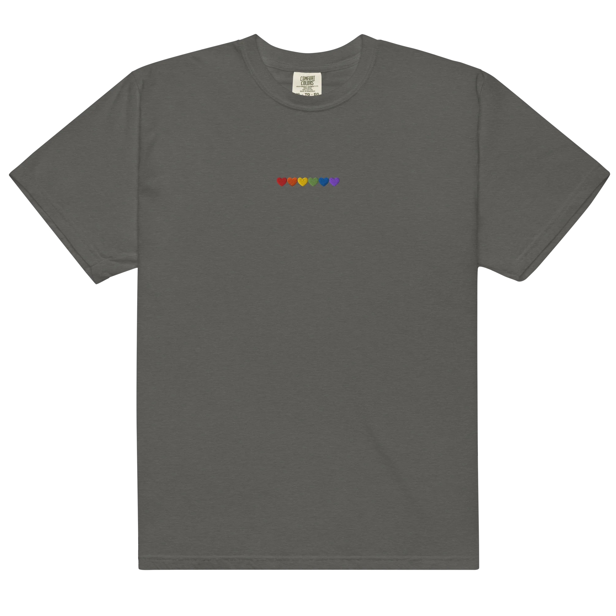 Pride Hearts Embroidered Classic T-Shirt - Image 3