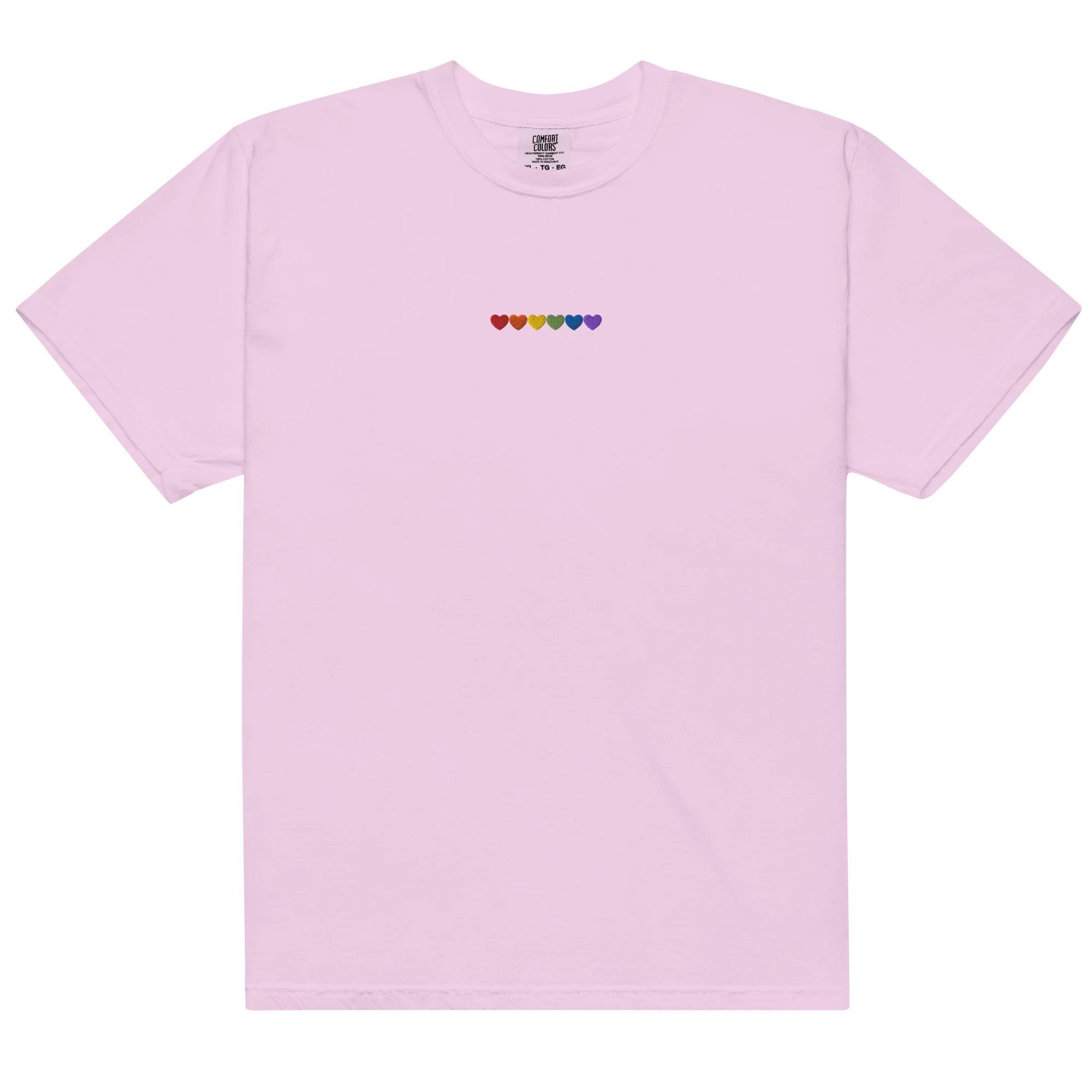 Pride Hearts Embroidered Classic T-Shirt - Image 5