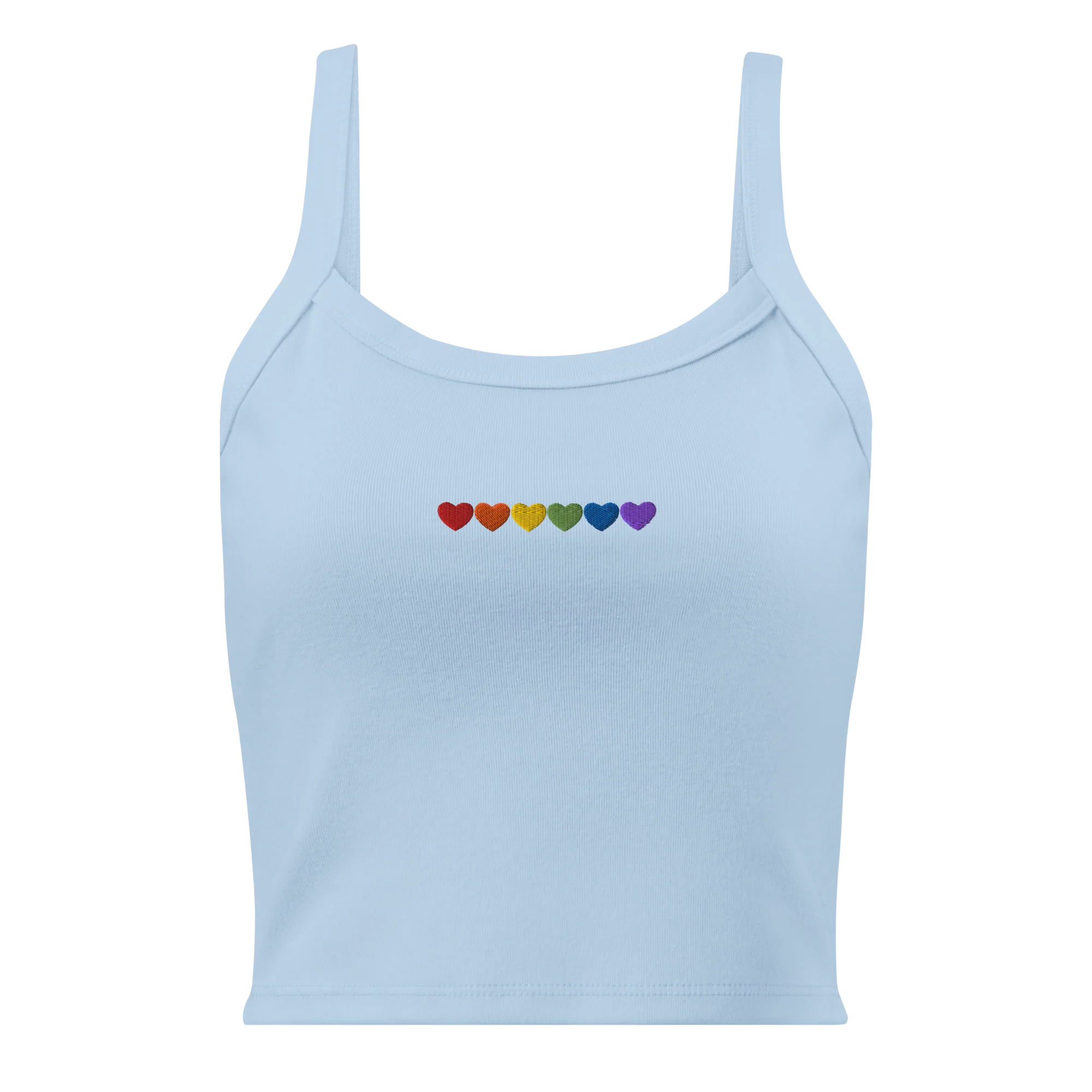 Pride Hearts Rib Embroidered Tank Top - Image 6