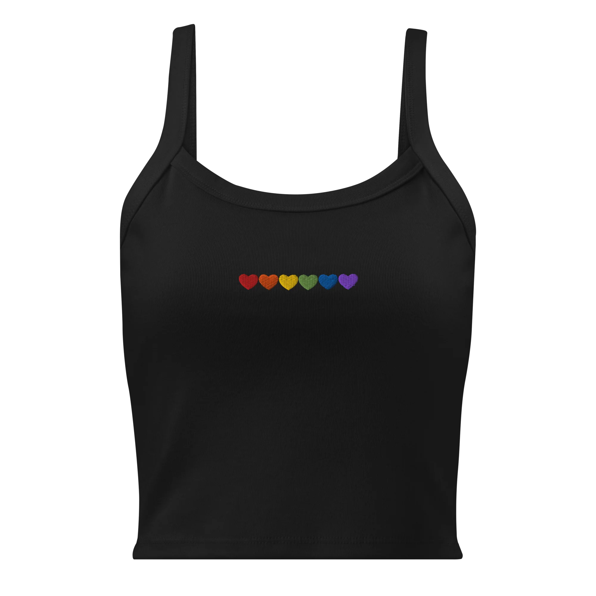 Pride Hearts Rib Embroidered Tank Top - Image 7