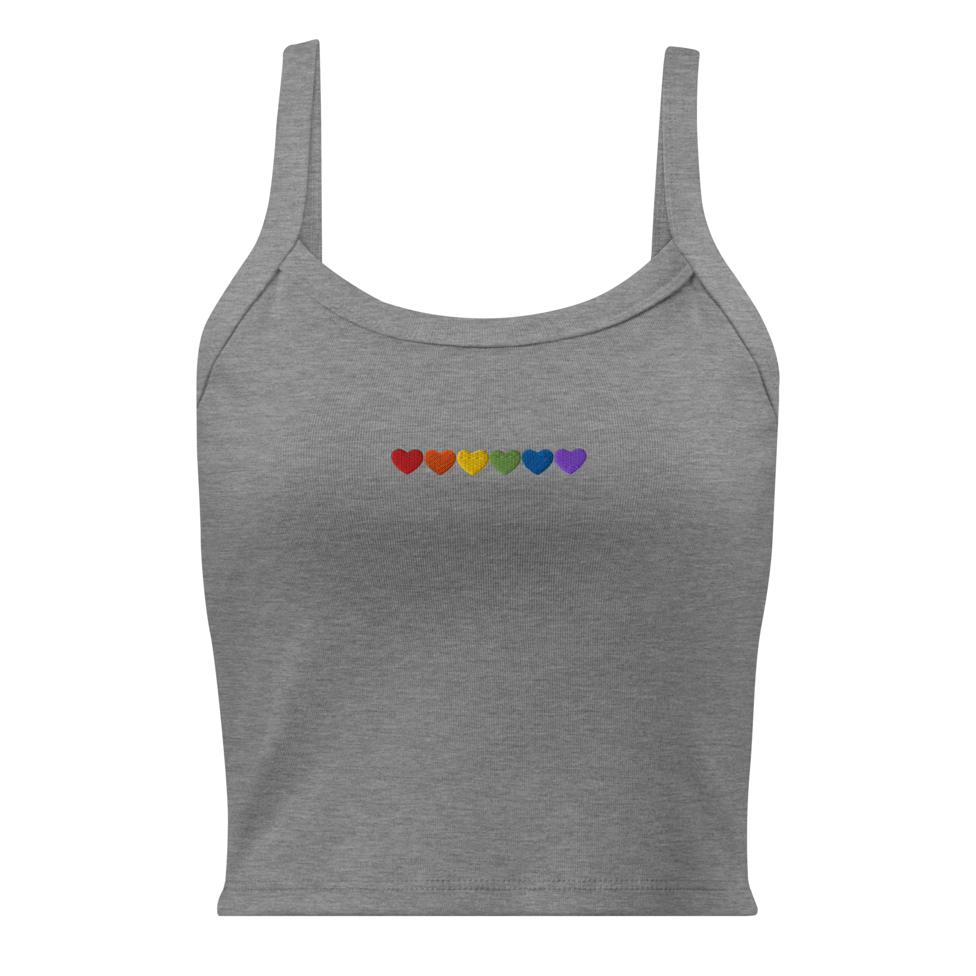 Pride Hearts Rib Embroidered Tank Top - Image 8