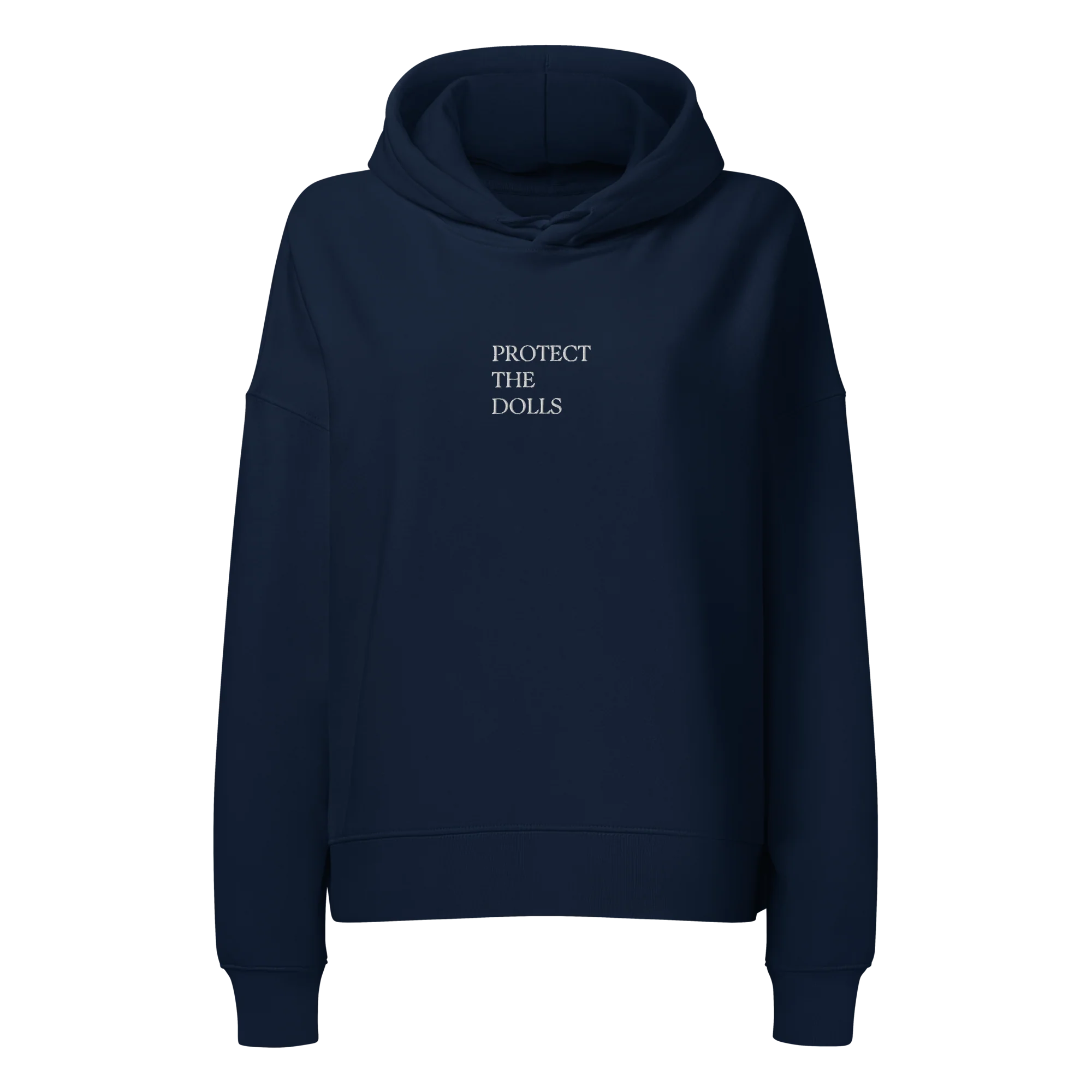 Protect The Dolls Embroidered Women’s Organic Hoodie - Image 5