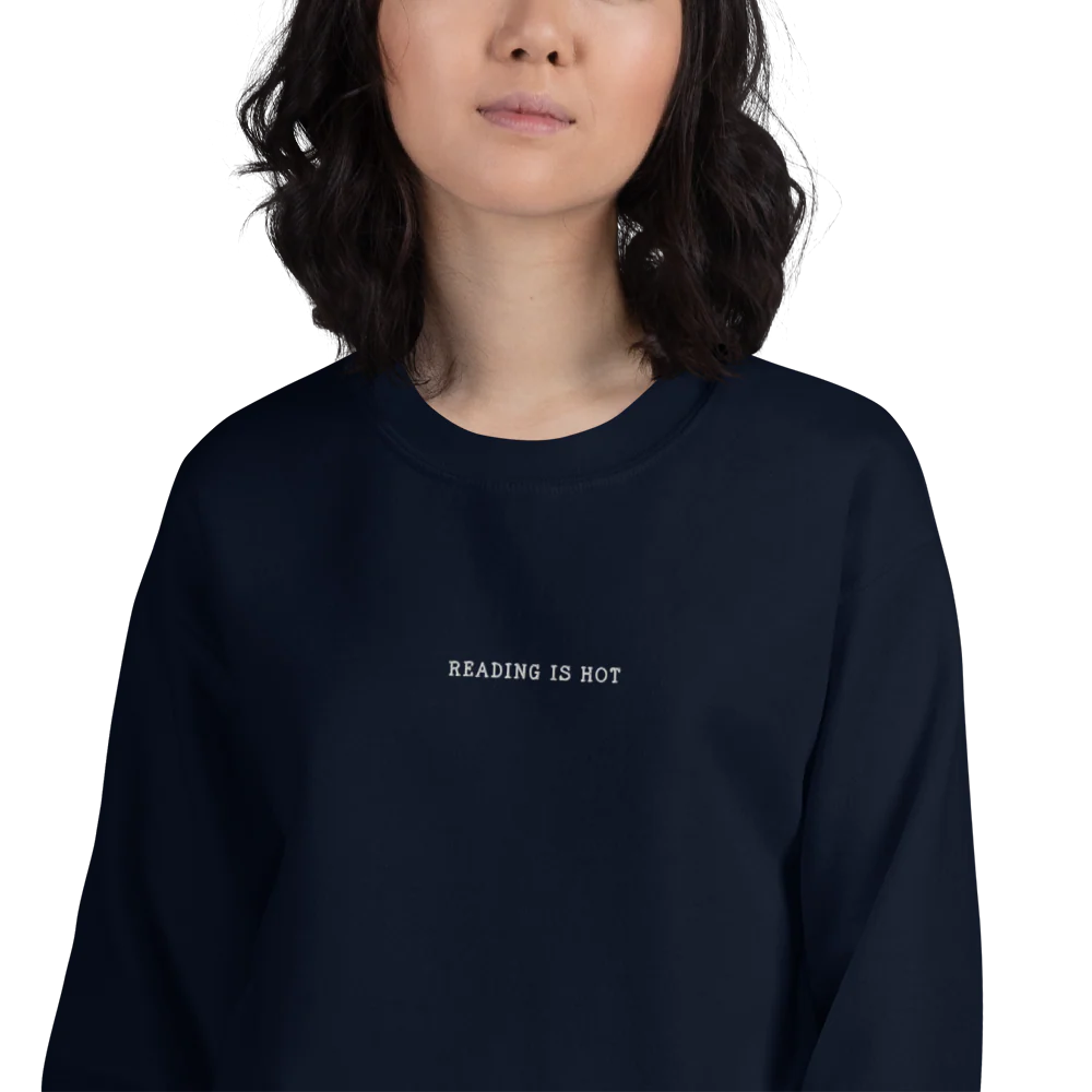 Reading is Hot Embroidered Sweatshirt - Image 10