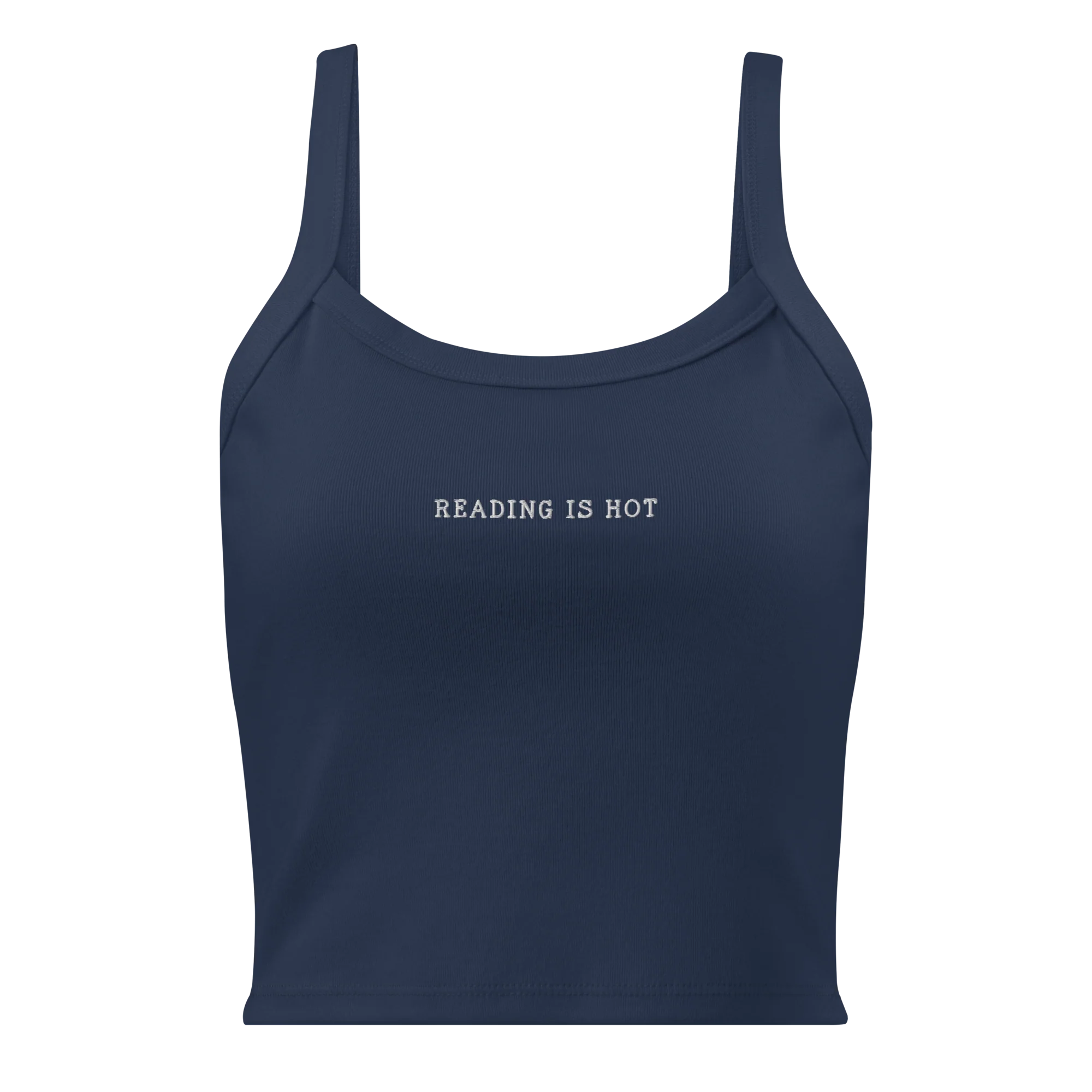 Reading is Hot Rib Embroidered Tank Top - Image 5