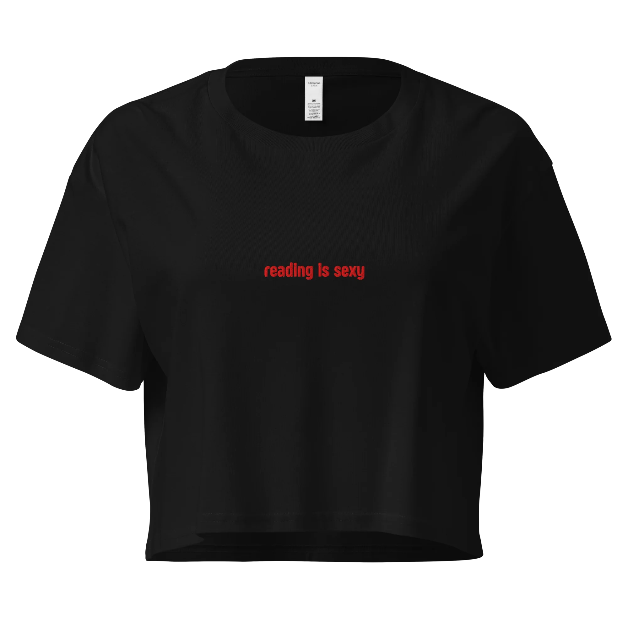 Reading is Sexy Embroidered Crop Tee - Image 7