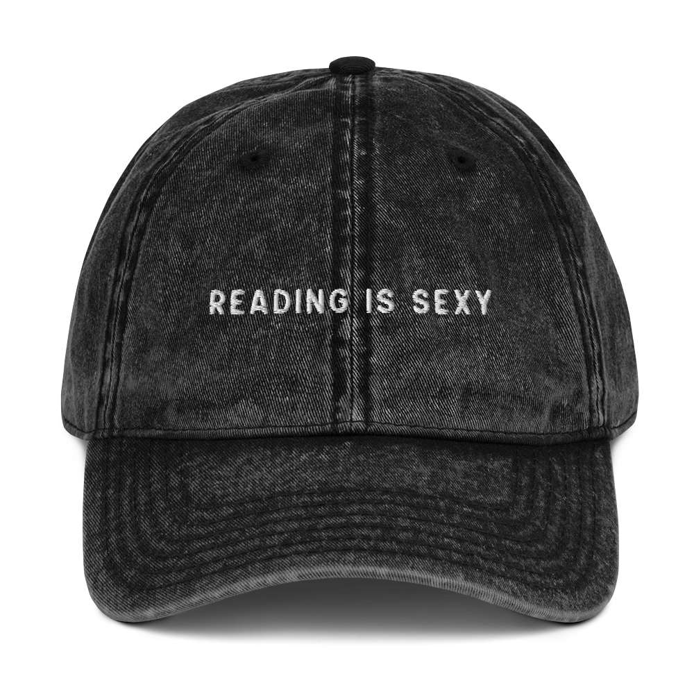 Reading Is Sexy Embroidered Vintage Cap - Image 3