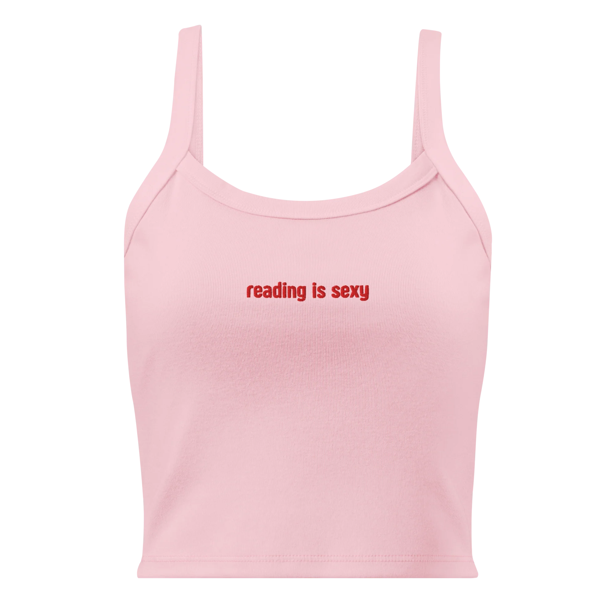 Reading is Sexy Rib Embroidered Tank Top - Image 3