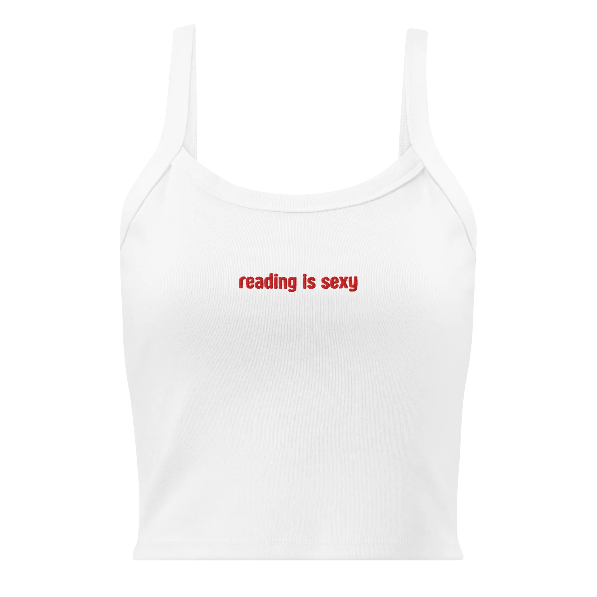 Reading is Sexy Rib Embroidered Tank Top - Image 6