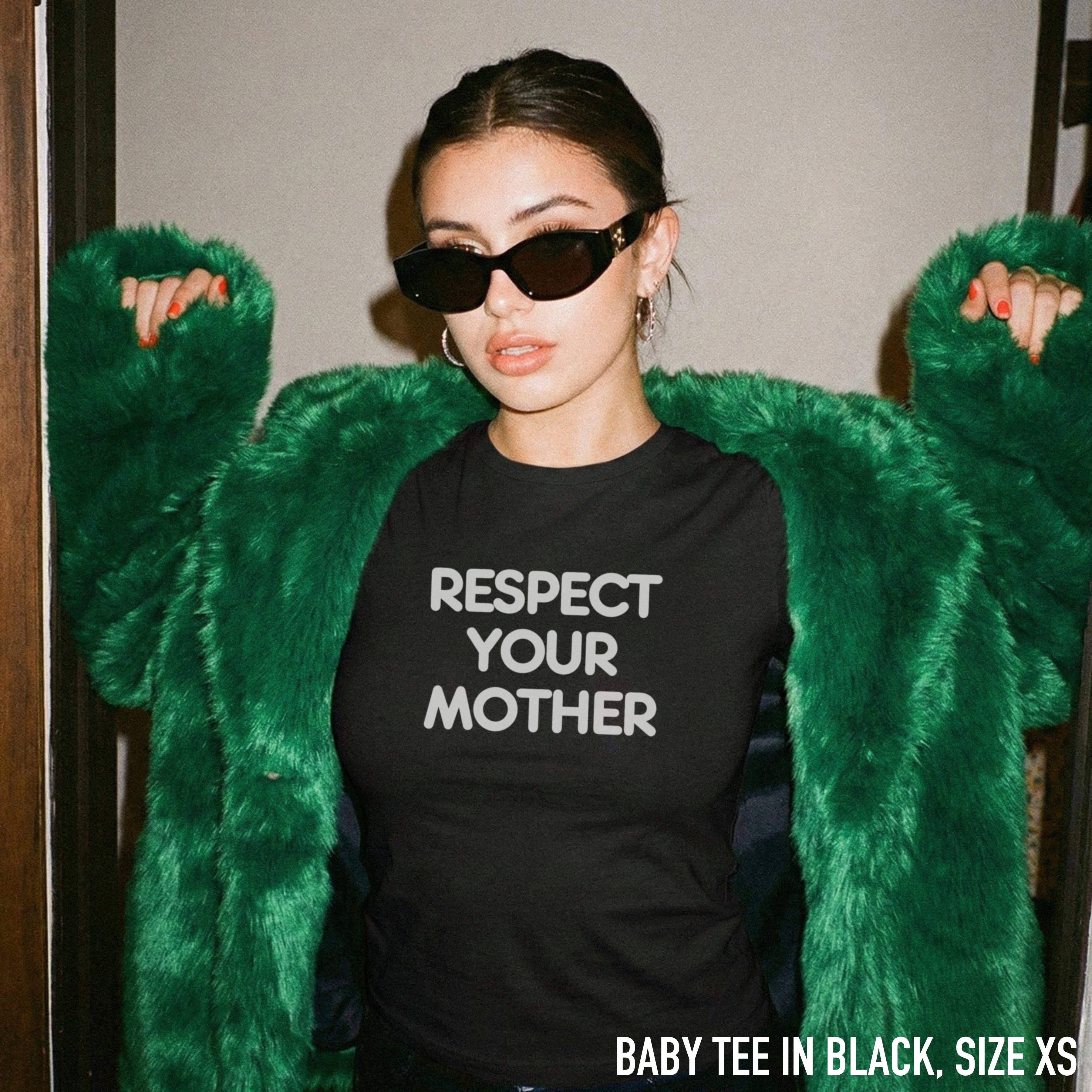 Respect Your Mother KATTDO Baby Tee - Image 2