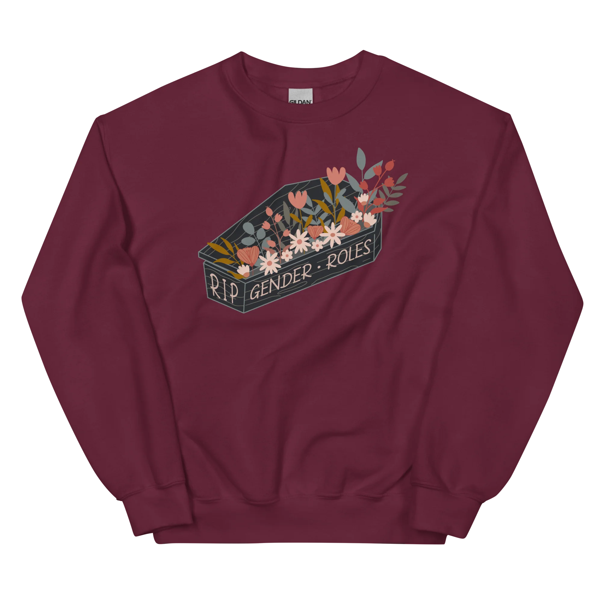 RIP Gender Roles Feminist Crewneck Sweatshirt - Image 10