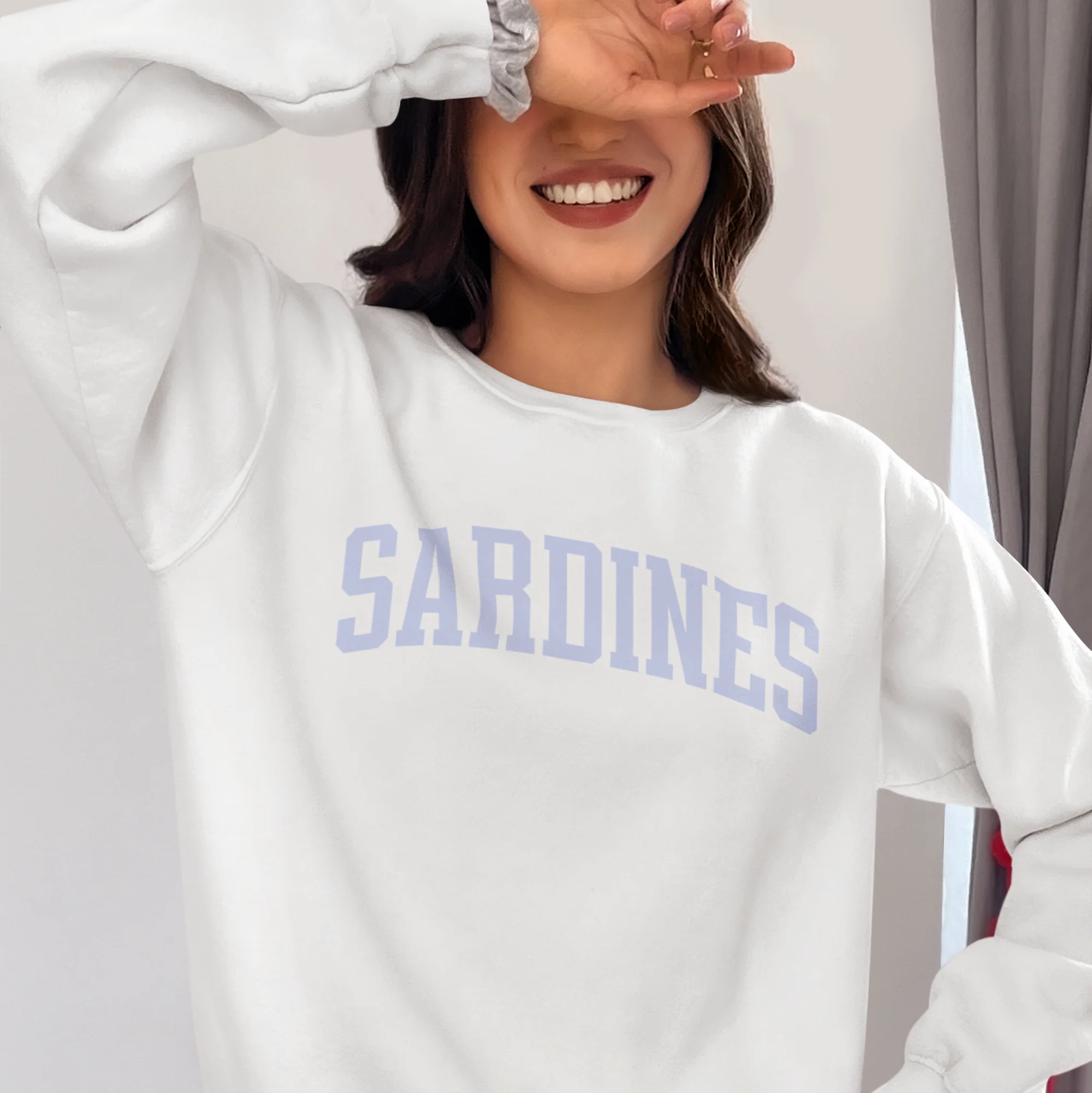 Sardines Food Varsity Sweatshirt - Image 2