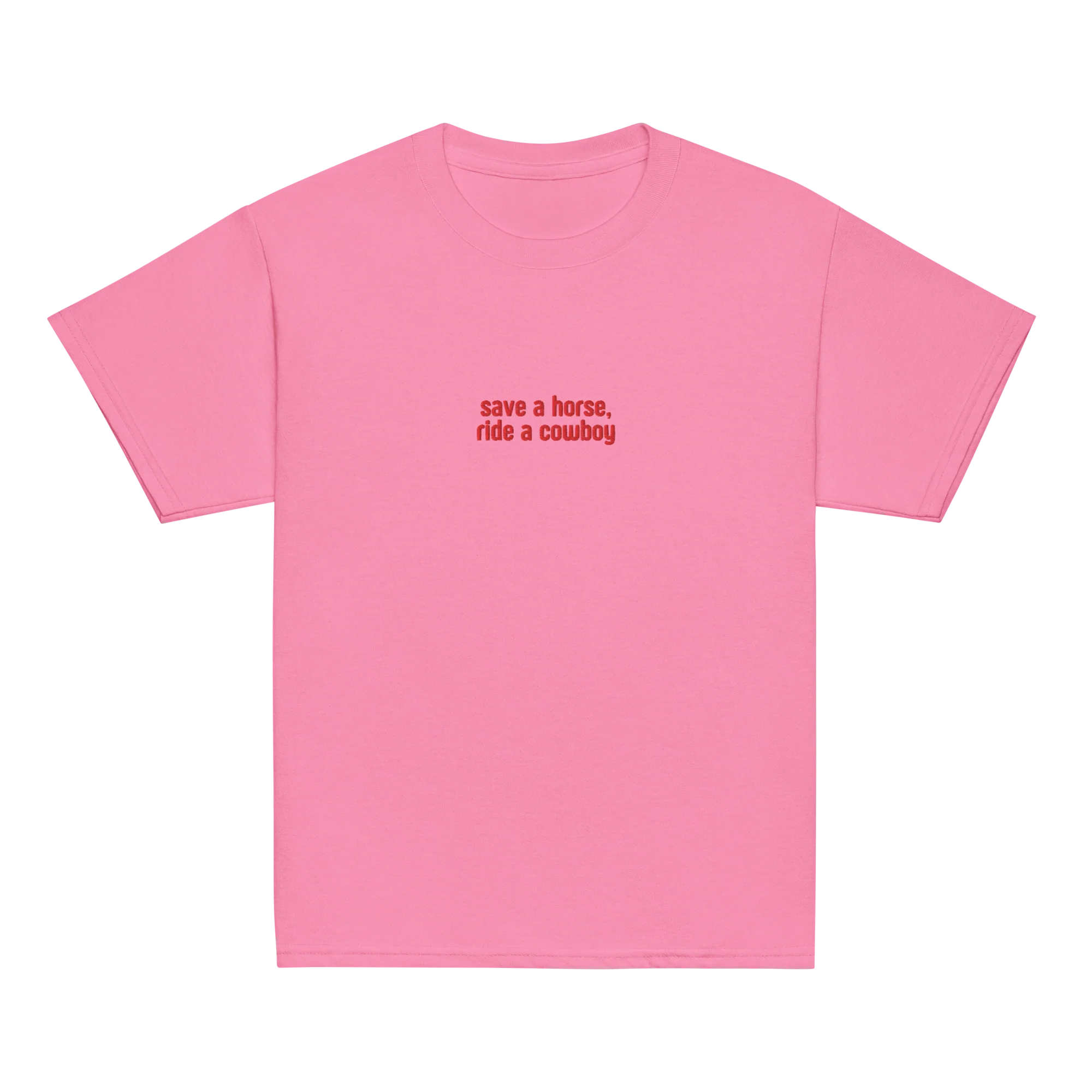 Save a Horse Ride a Cowboy Embroidered Baby Tee - Image 9