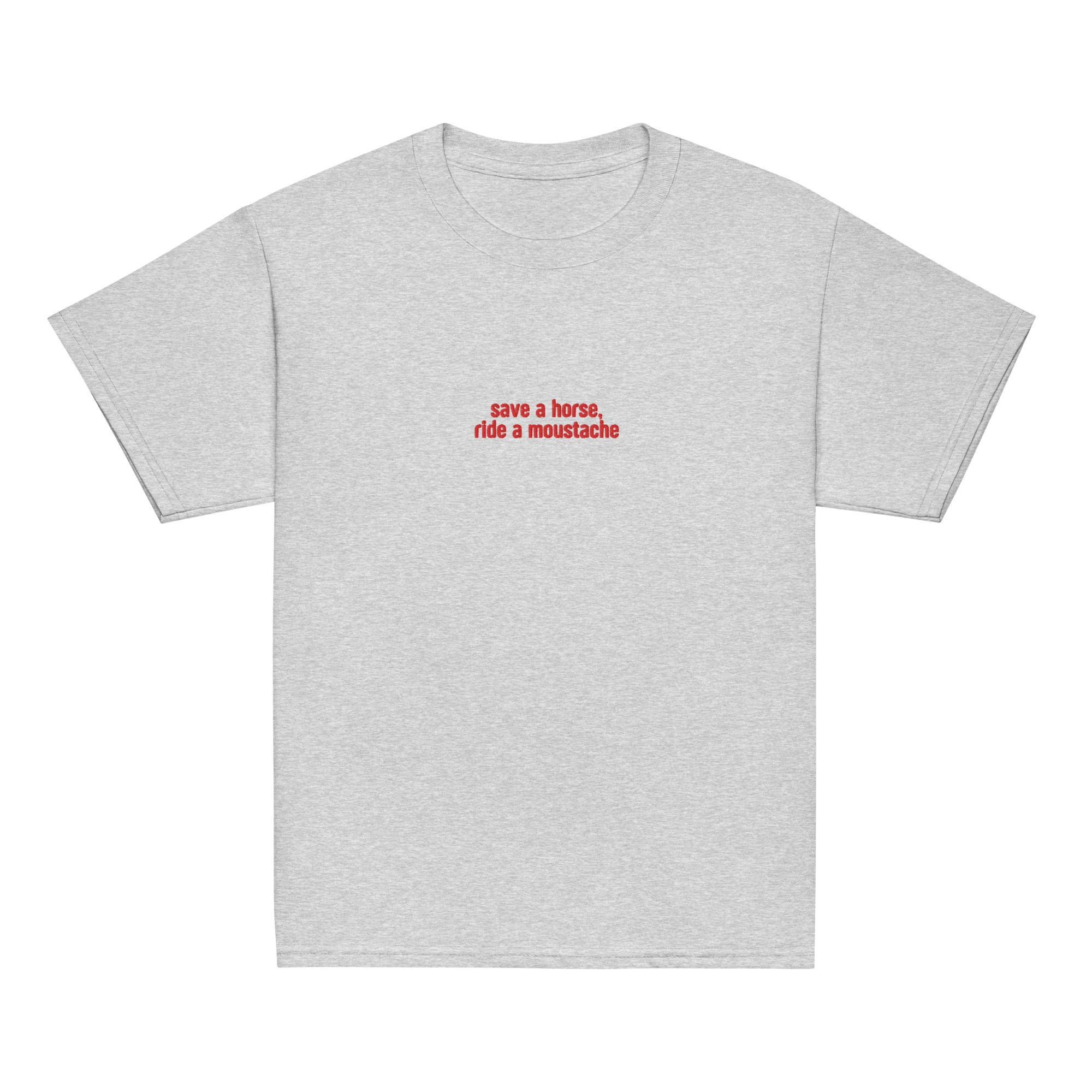 Save a Horse Ride a Moustache Embroidered Baby Tee - Image 8