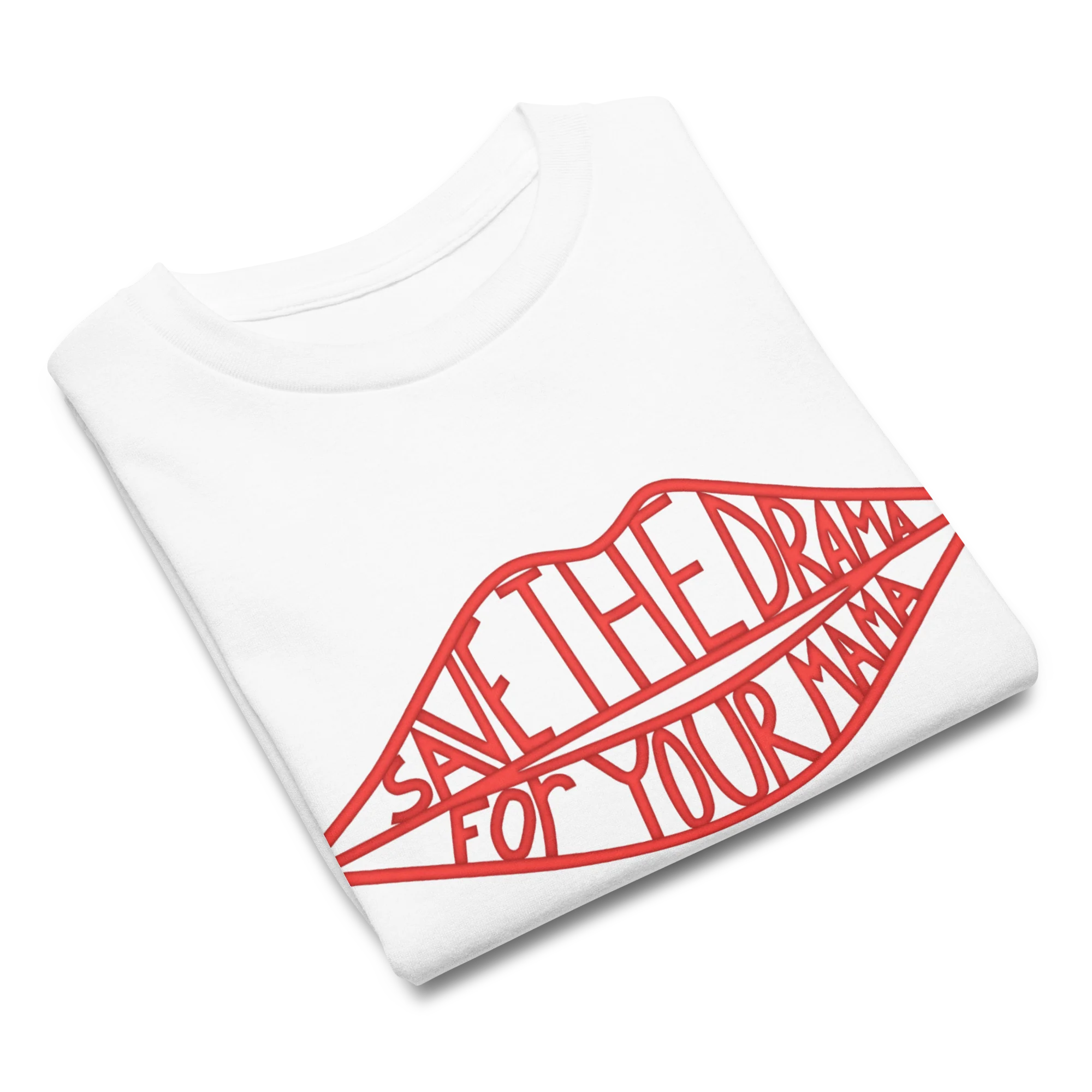 Save the Drama for your Mama Friends Baby Tee - Image 3