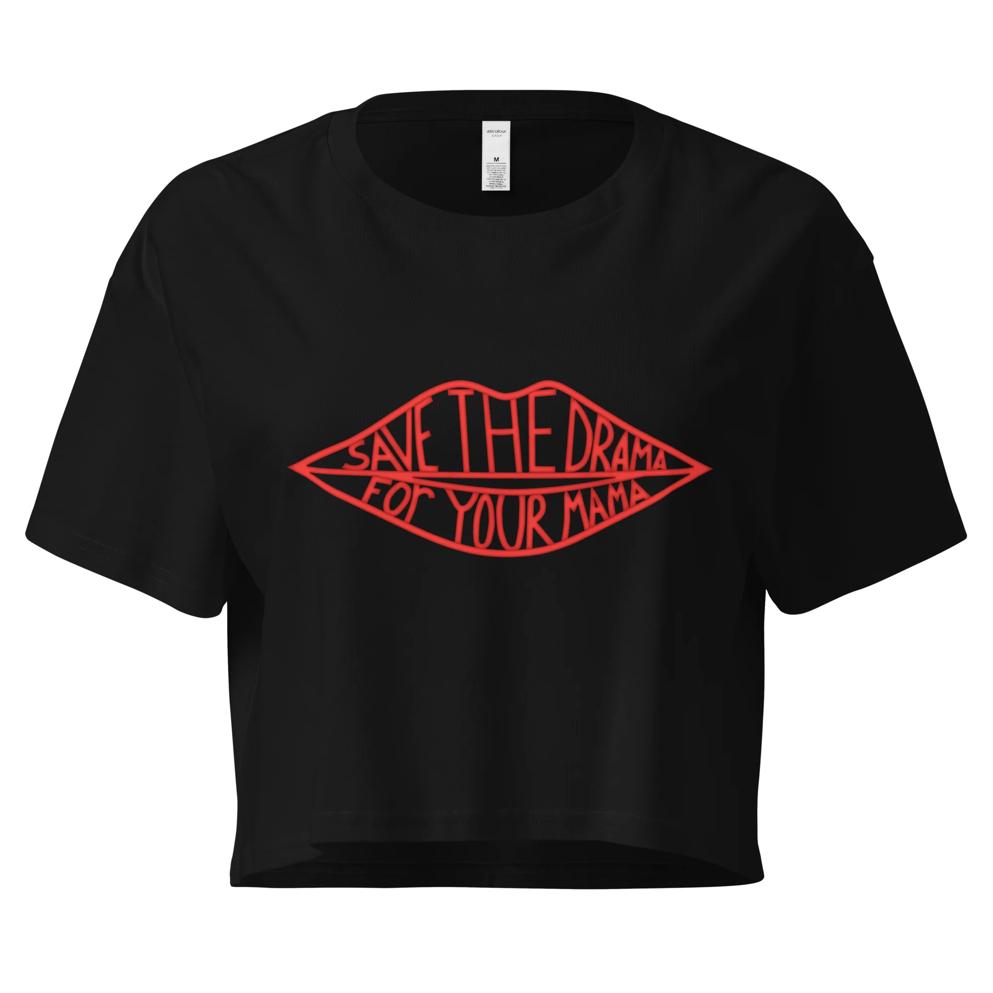 Save the Drama for your Mama Friends Crop Tee - Image 4