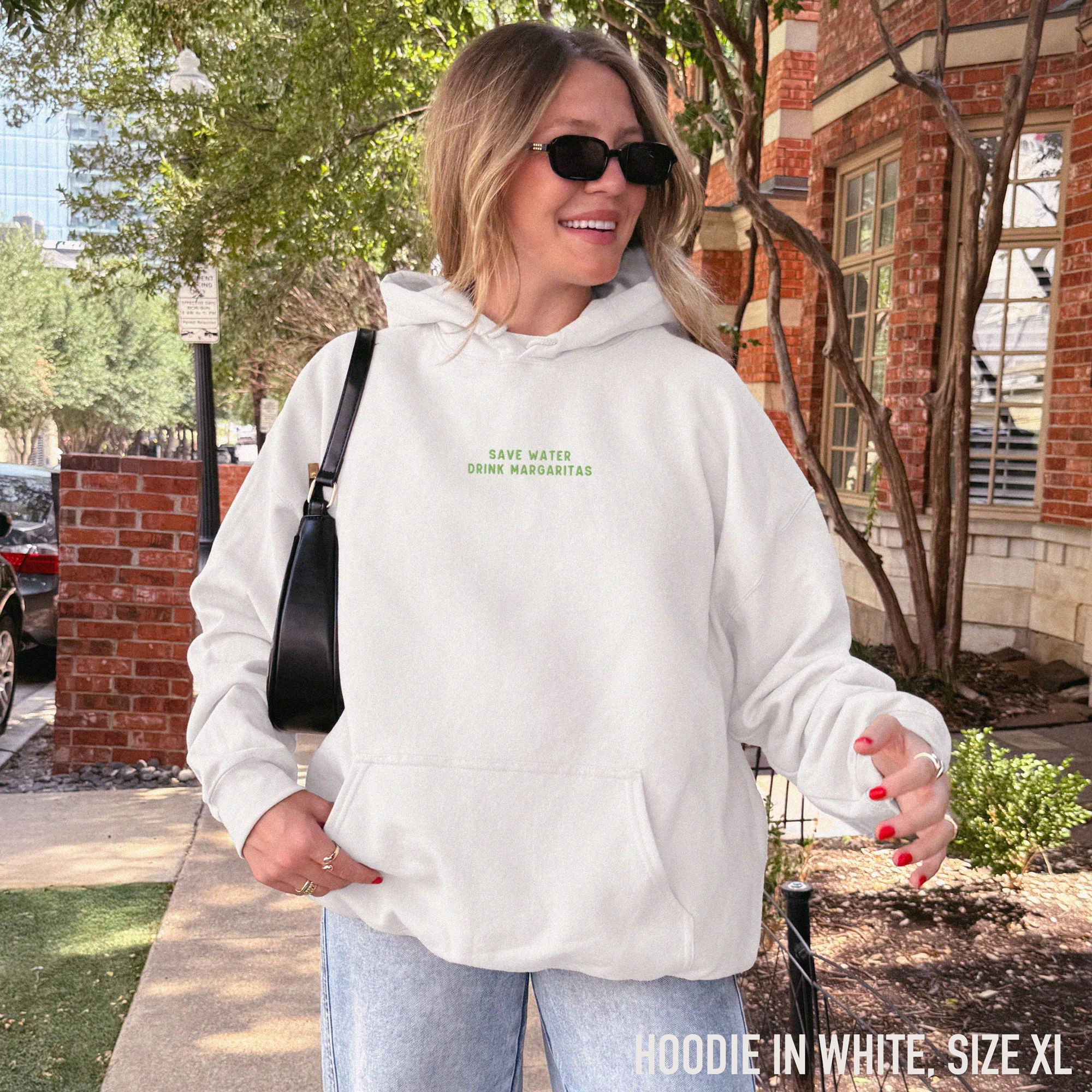 Save Water Drink Margaritas Embroidered Hoodie - Image 6
