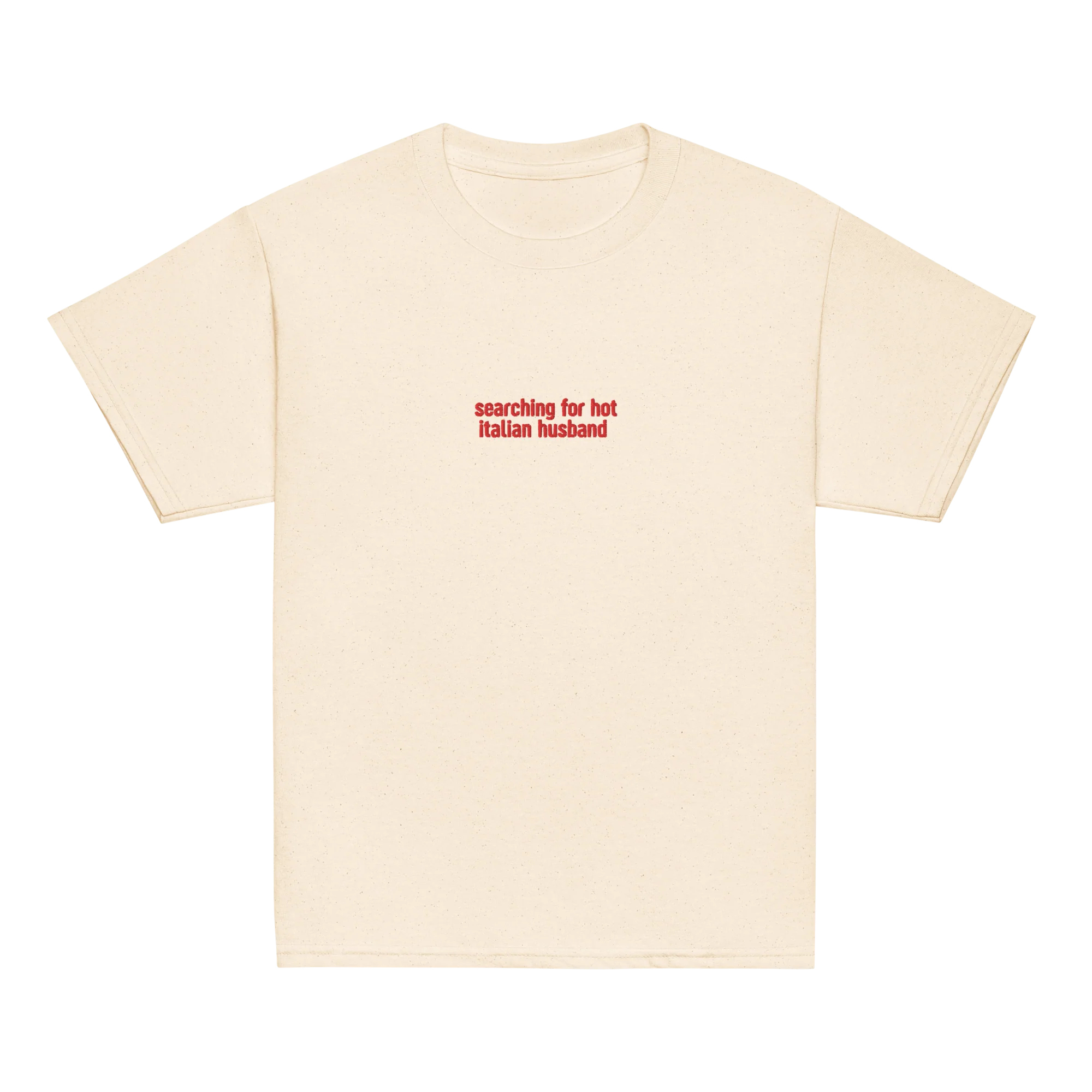 Searching Hot Italian Husband Embroidered Baby Tee - Image 7