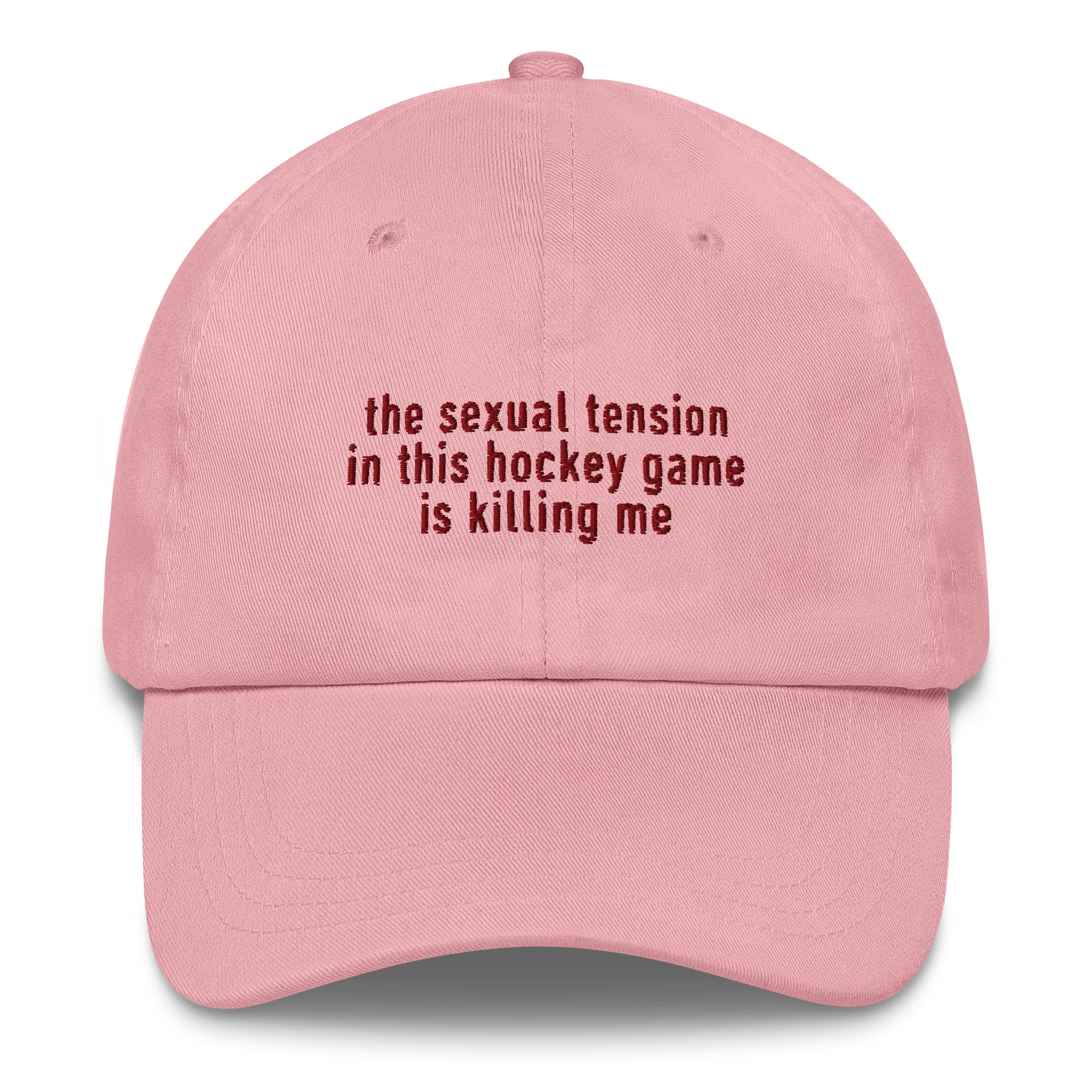 Sexual Tension Hockey Game HR Embroidered Cap - Image 5