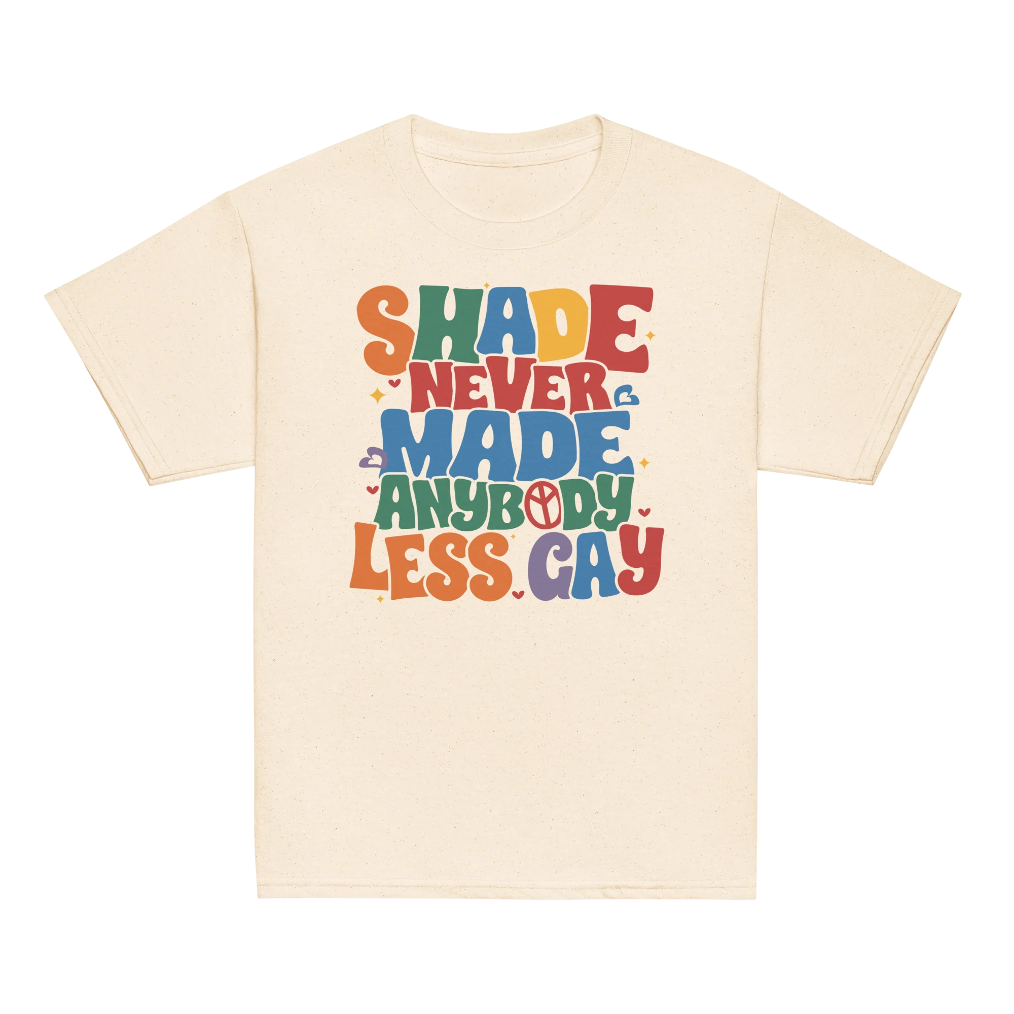 Shade Never Made Anybody Less Gay Pride Baby Tee - Image 4