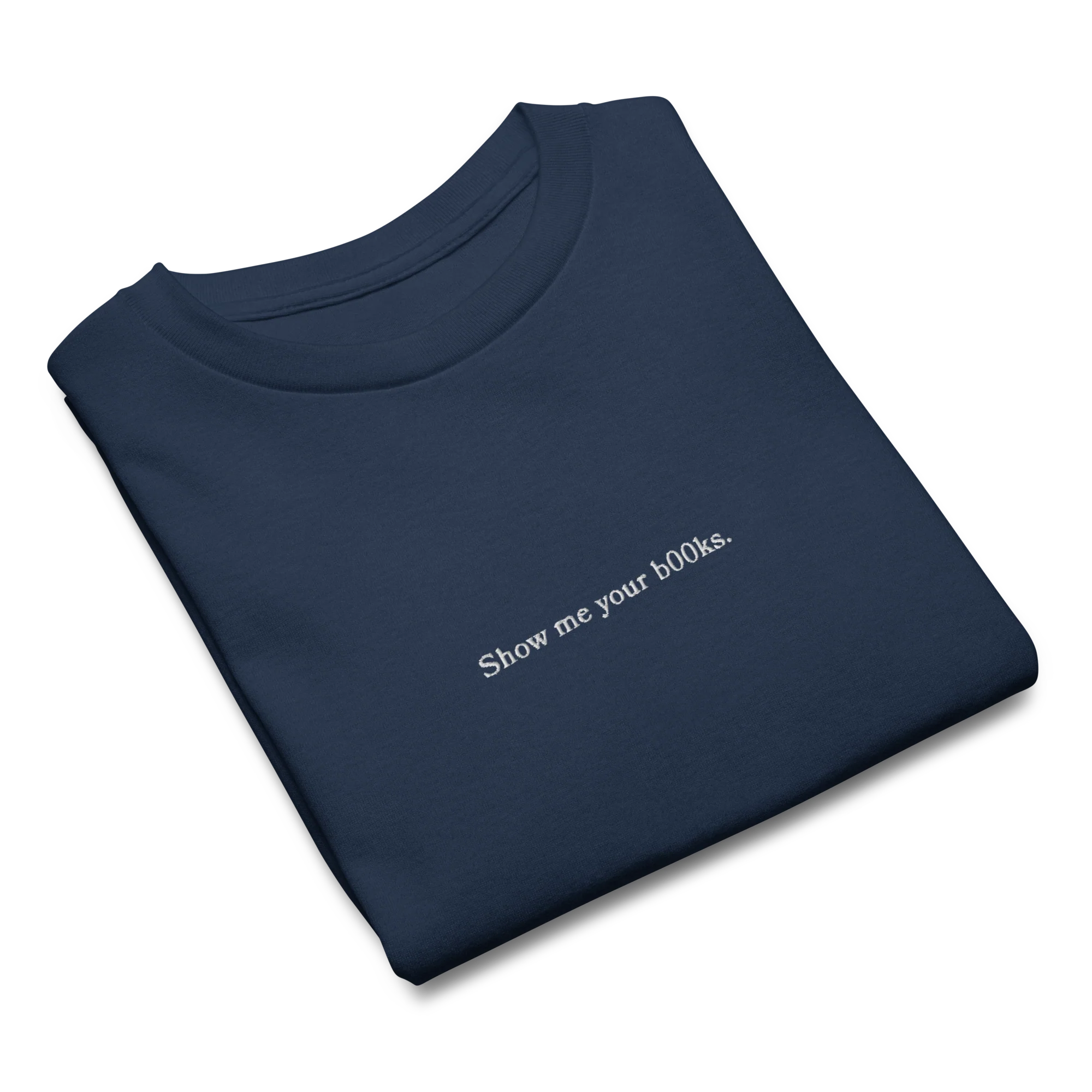 Show Me Your B00ks Embroidered Baby Tee - Image 3