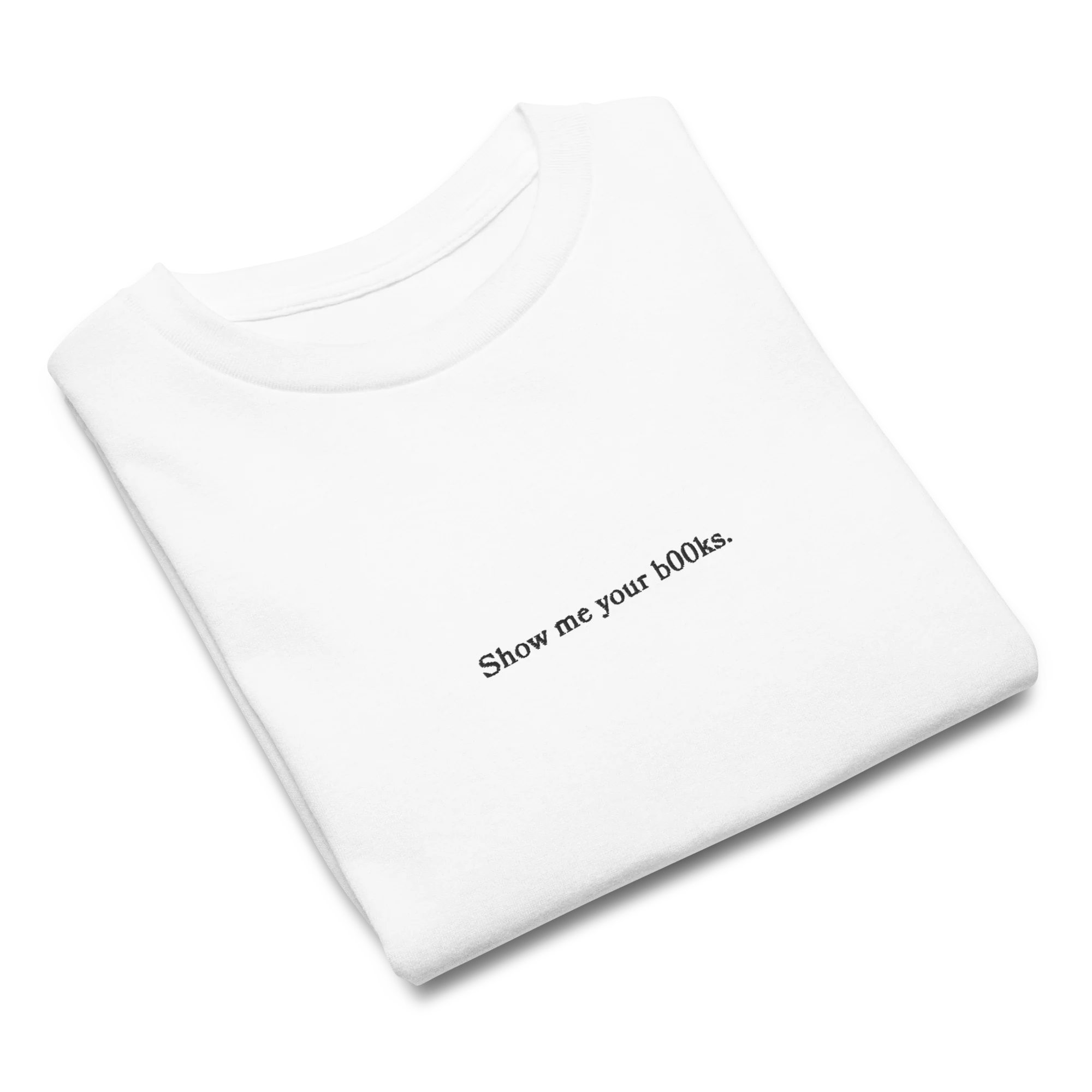 Show Me Your B00ks Embroidered Baby Tee - Image 8
