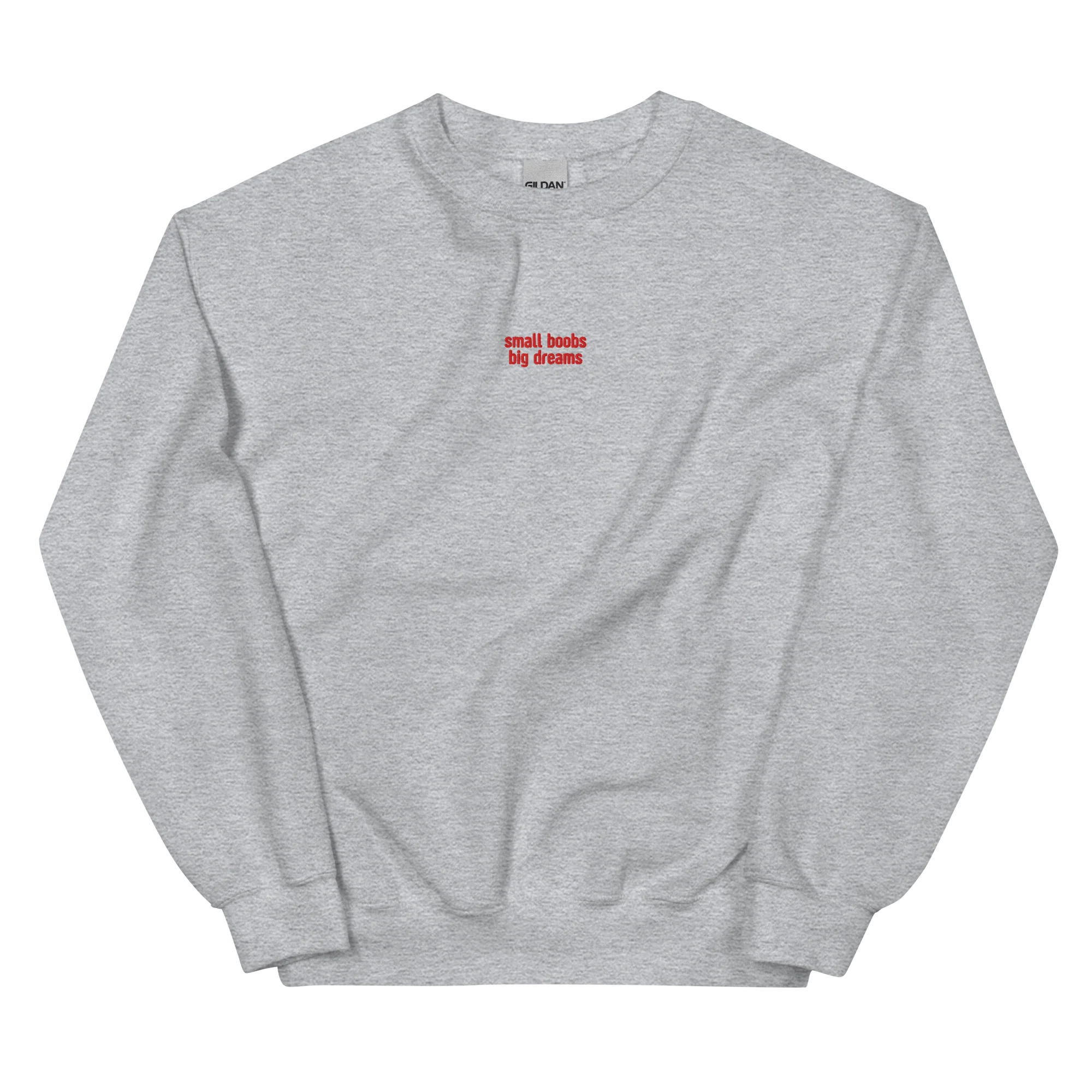 Small Boobs Big Dreams Embroidered Sweatshirt - Image 3