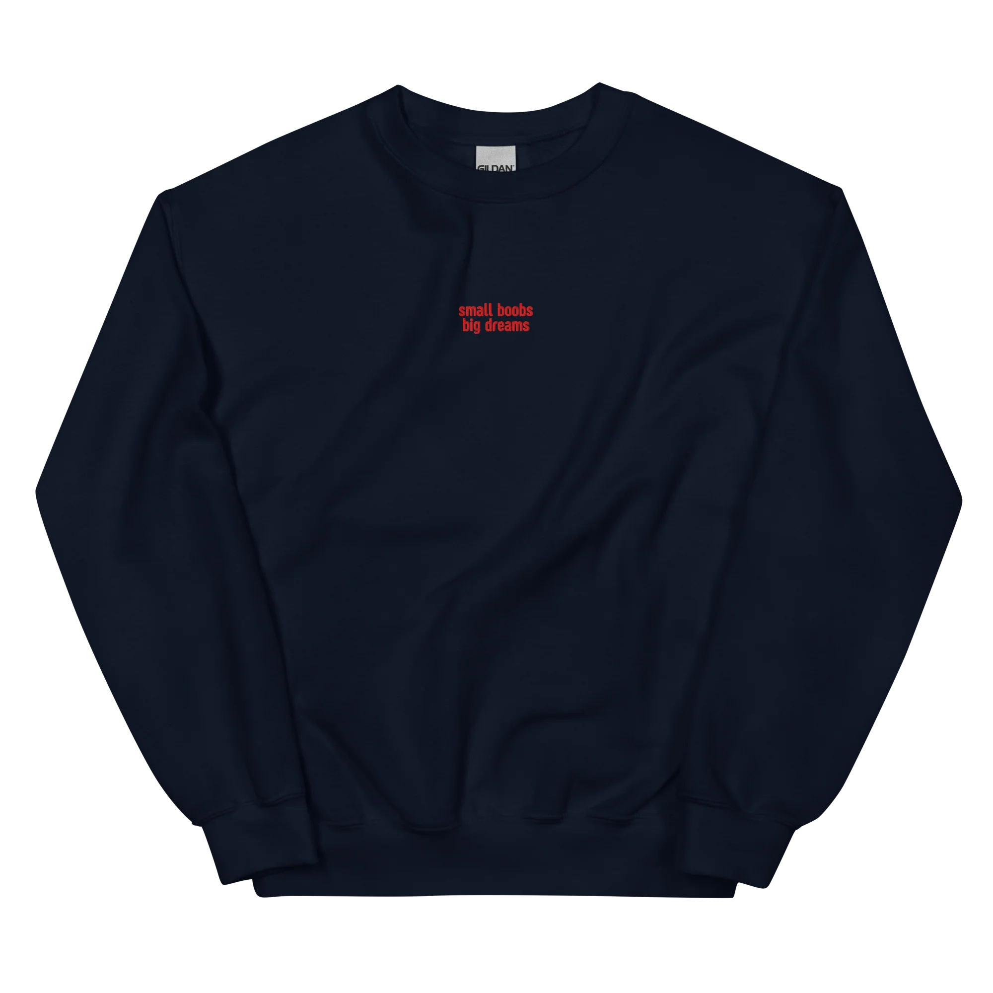 Small Boobs Big Dreams Embroidered Sweatshirt - Image 9
