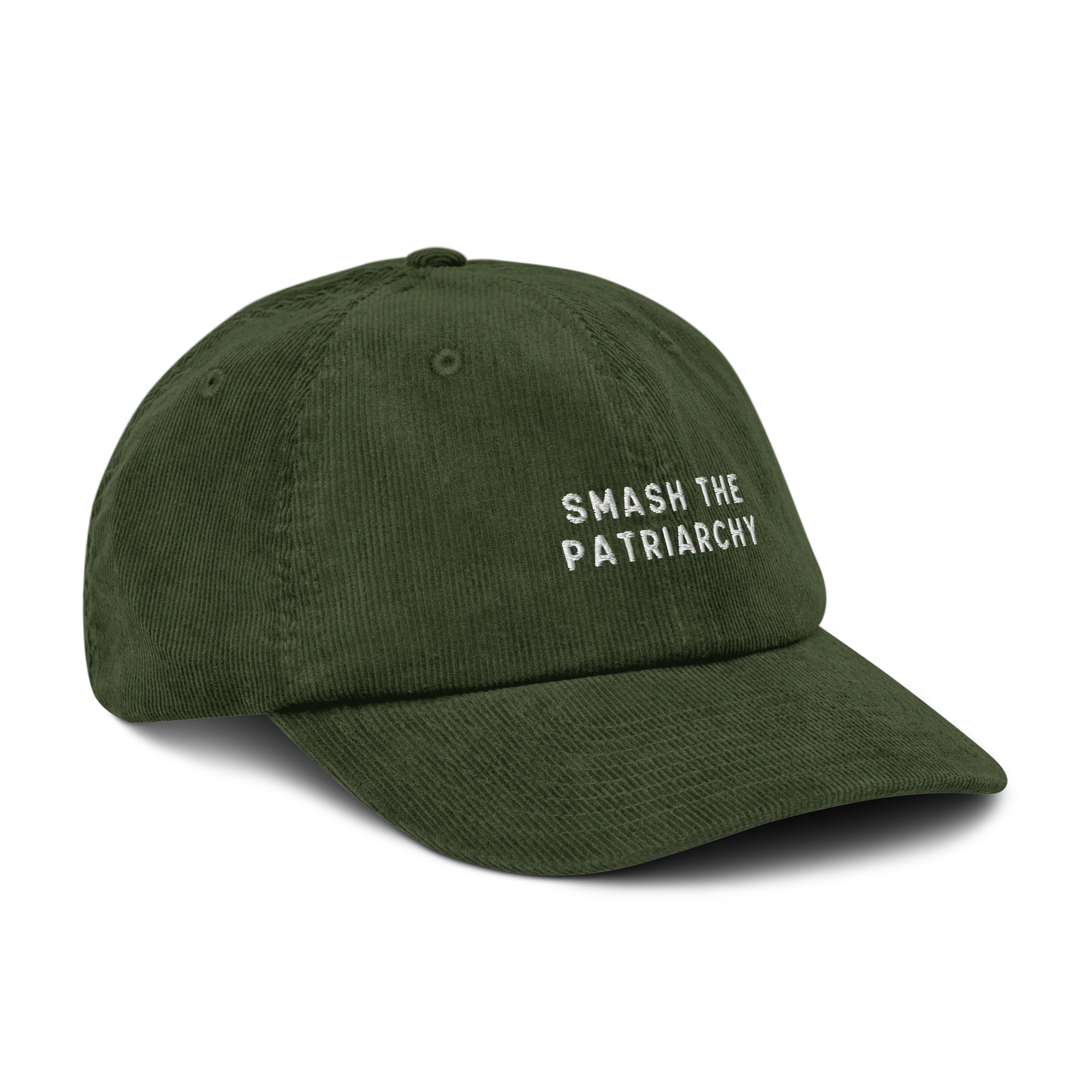 Smash The Patriarchy Embroidered Corduroy Hat - Image 12