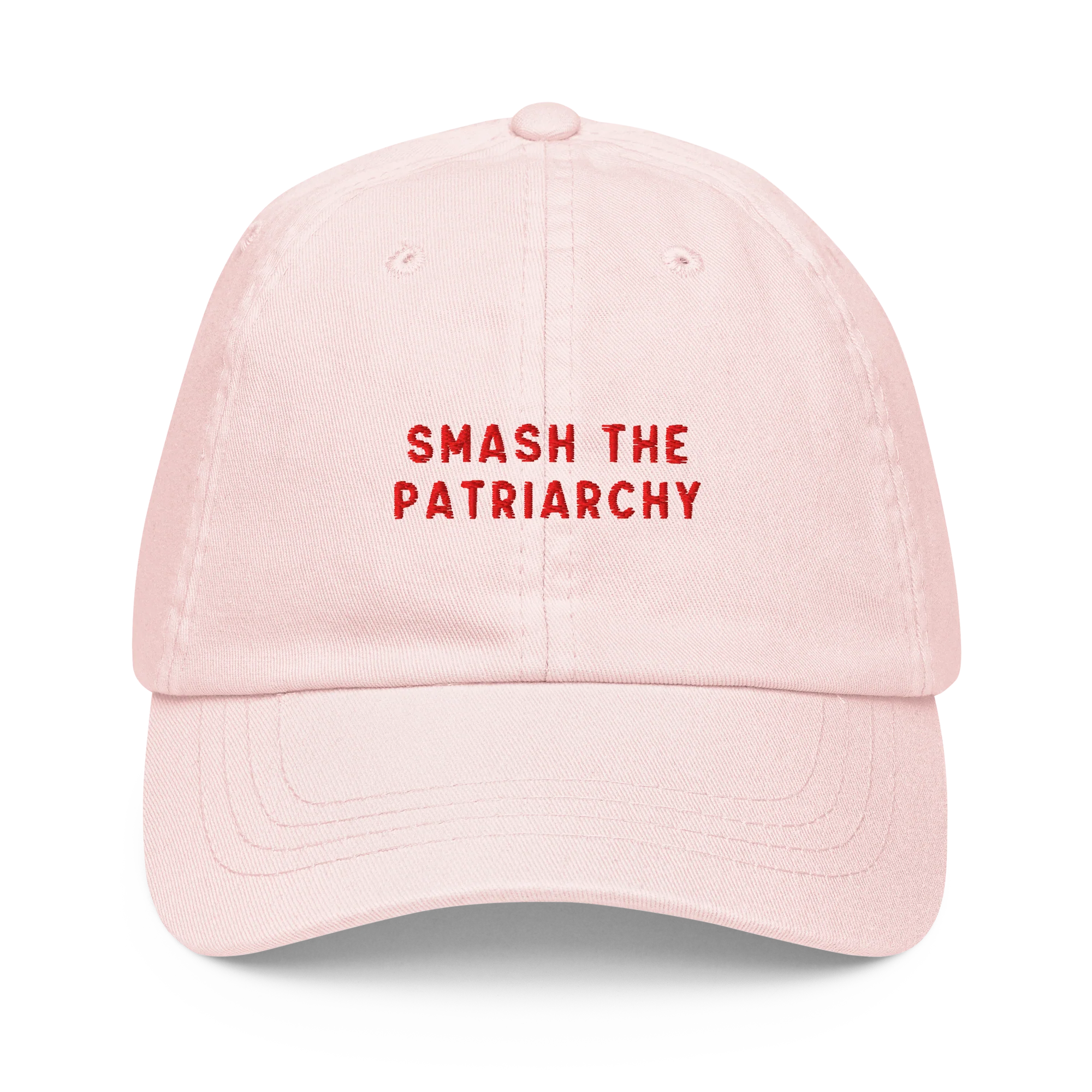 Smash The Patriarchy Embroidered Pastel Baseball Hat - Image 3
