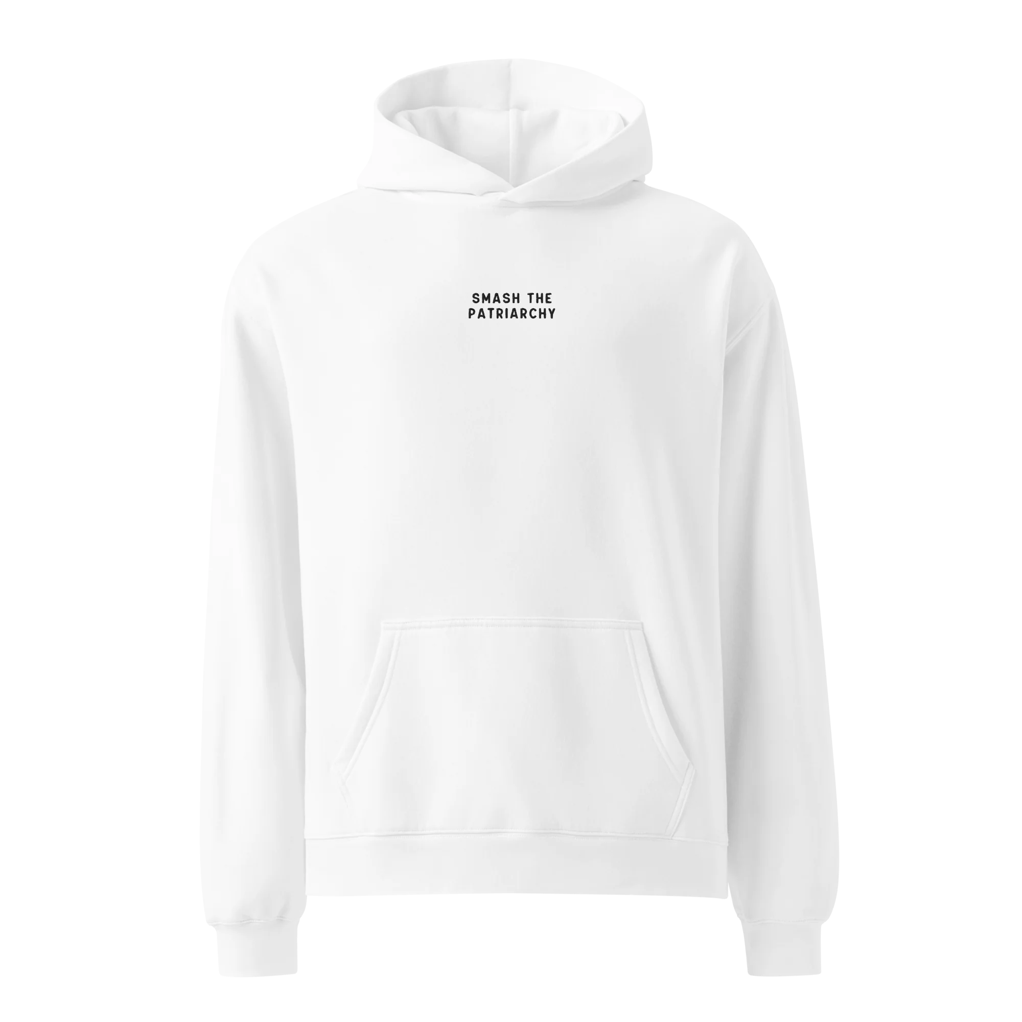 Smash the Patriarchy Embroidered Premium Oversized Hoodie - Image 9
