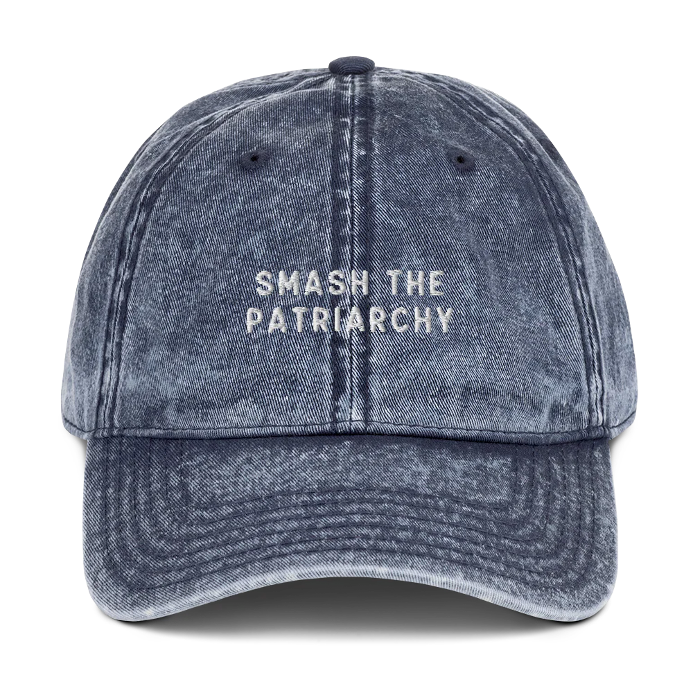 Smash The Patriarchy Embroidered Vintage Cap - Image 7