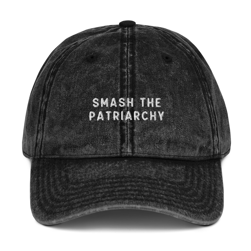 Smash The Patriarchy Embroidered Vintage Cap - Image 8