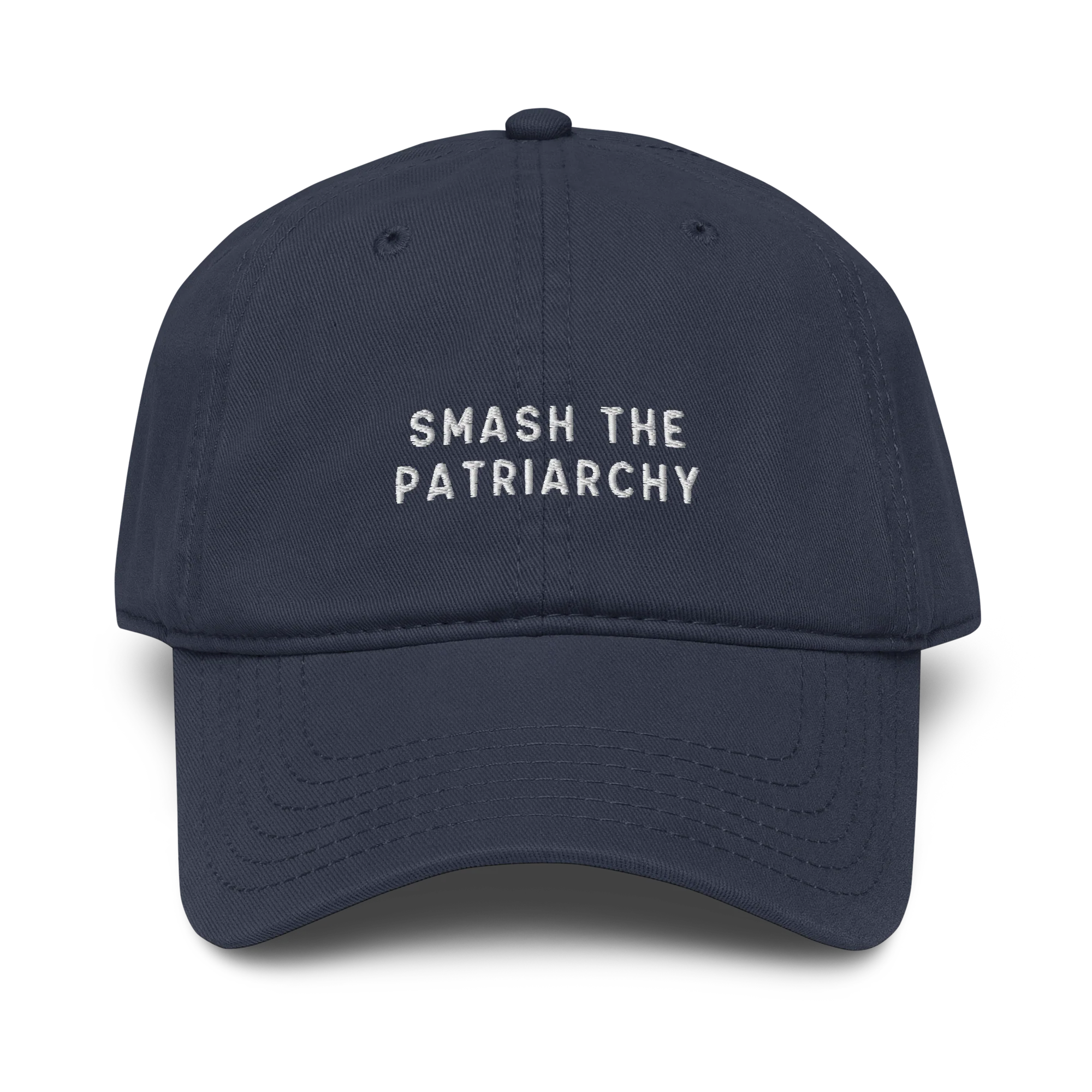 Smash the Patriarchy Embroidered Vintage Wash Baseball Cap - Image 5