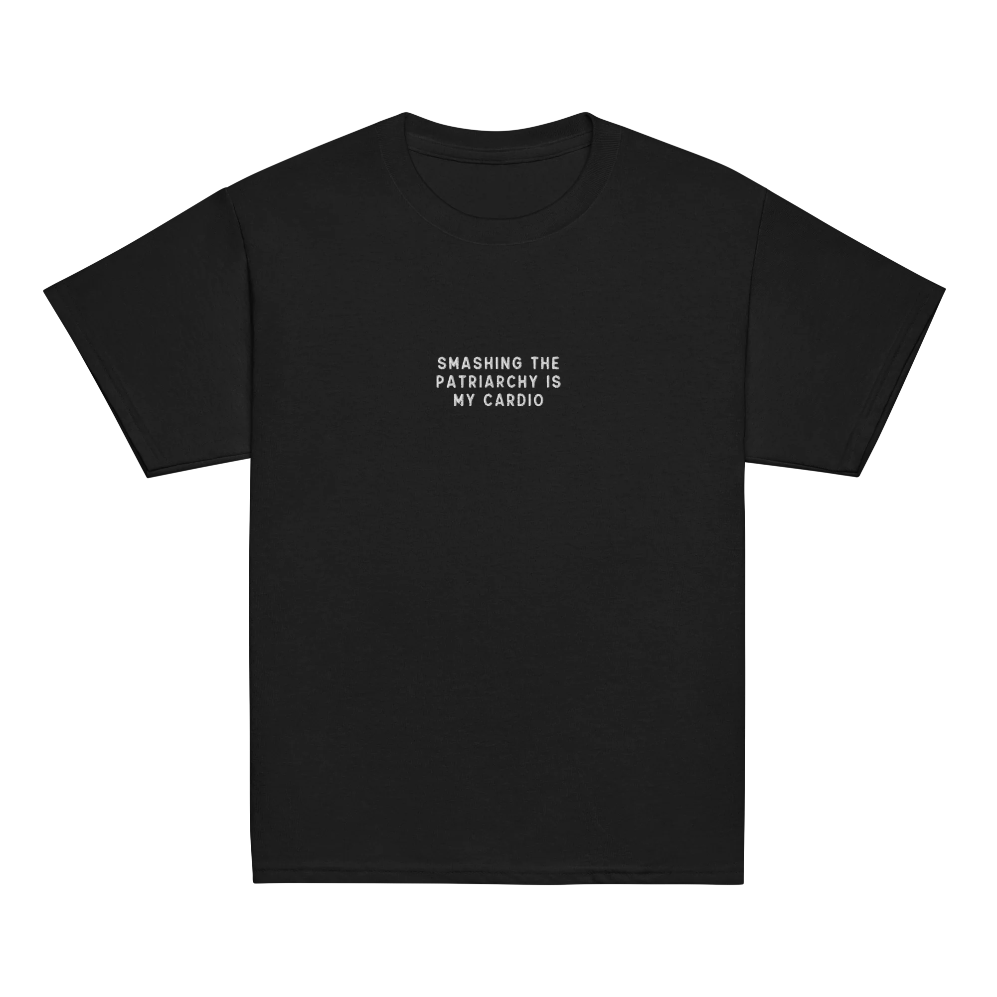 Smashing Patriarchy Cardio Embroidered Baby Tee - Image 10