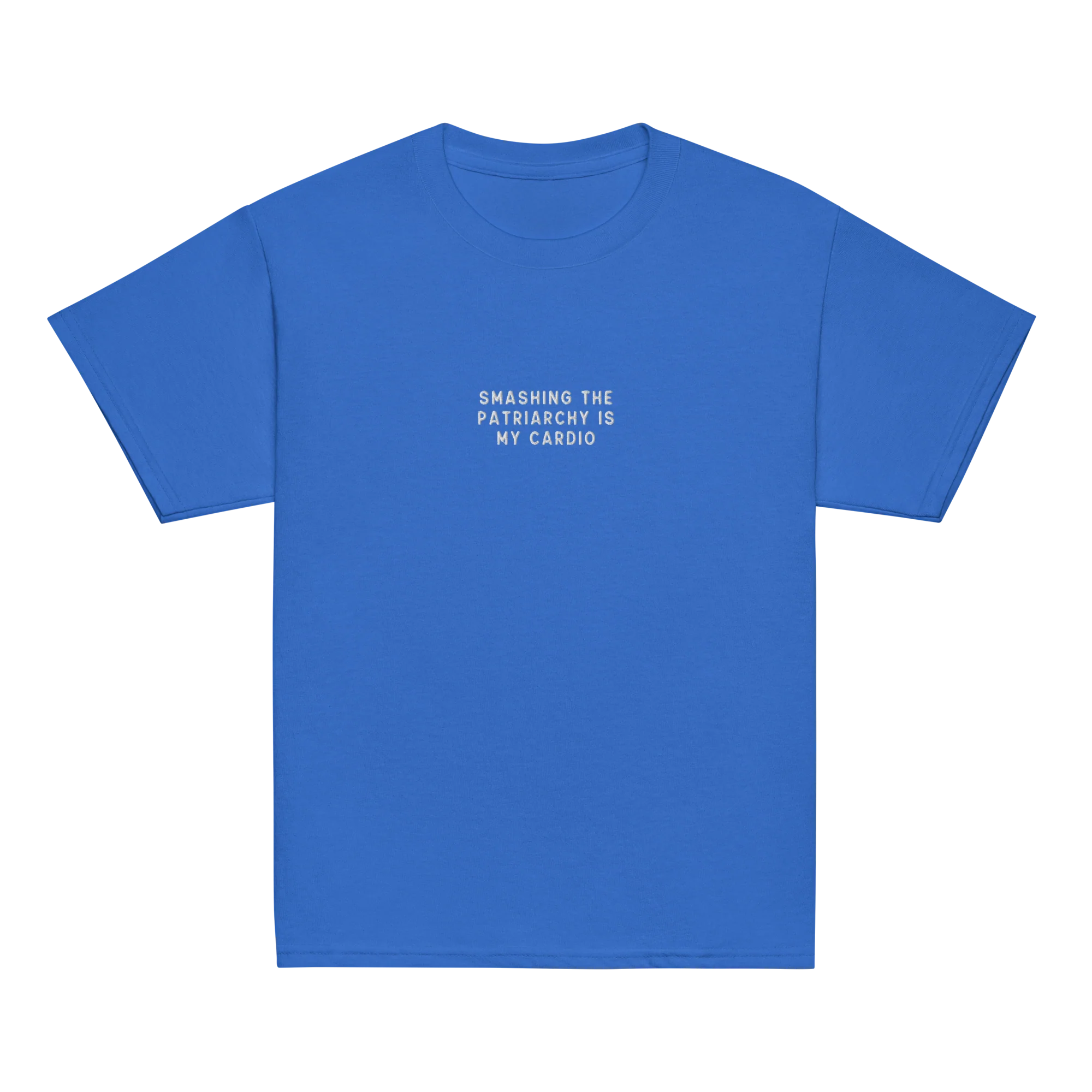 Smashing Patriarchy Cardio Embroidered Baby Tee - Image 5