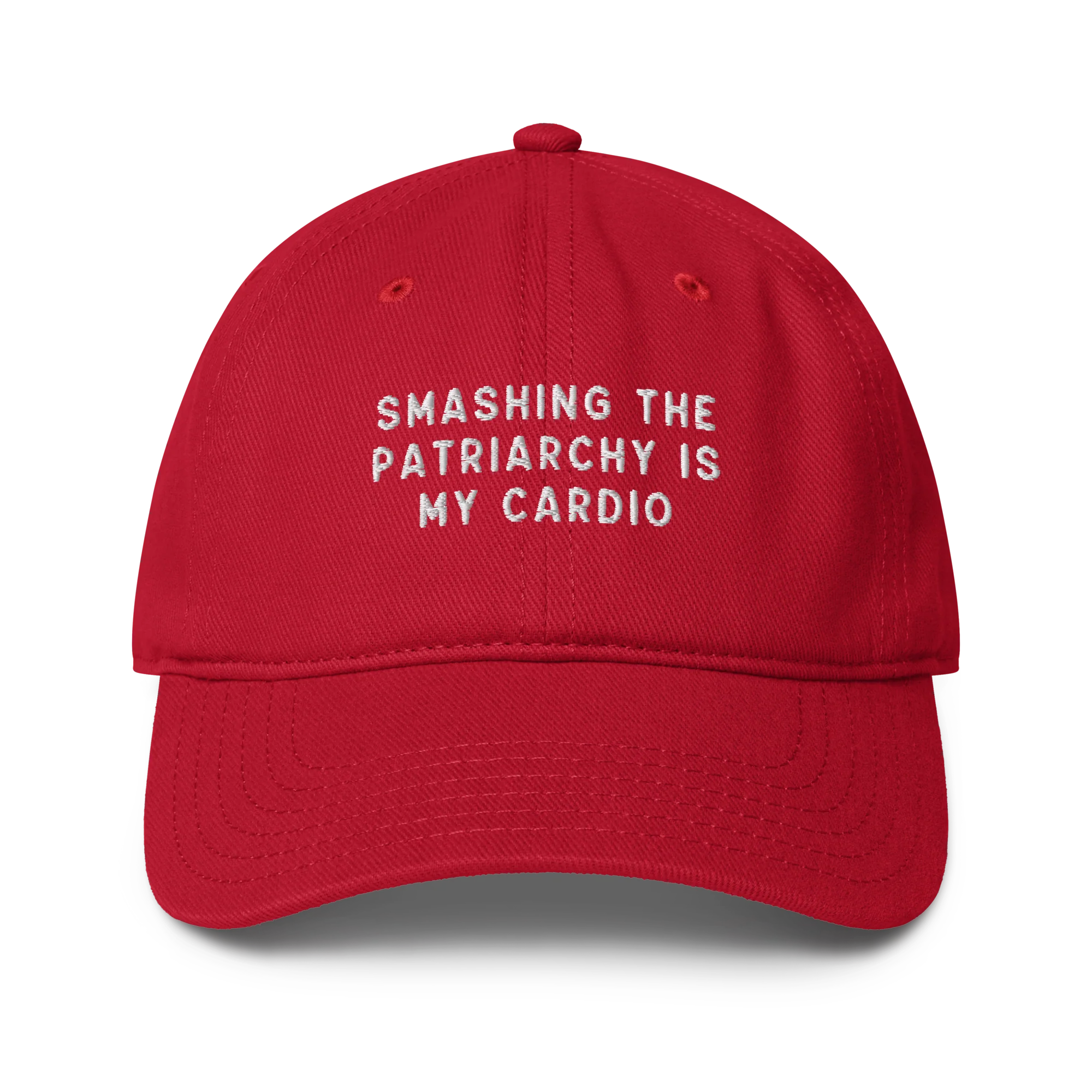 Smashing Patriarchy Cardio Embroidered Baseball Cap