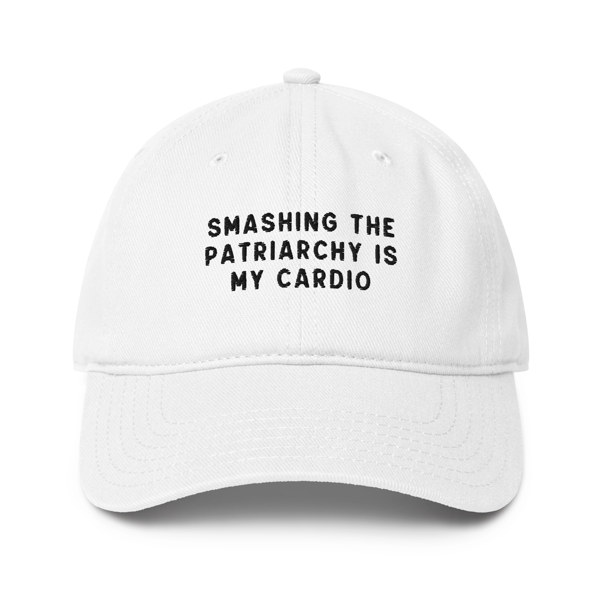 Smashing Patriarchy Cardio Embroidered Baseball Cap - Image 3