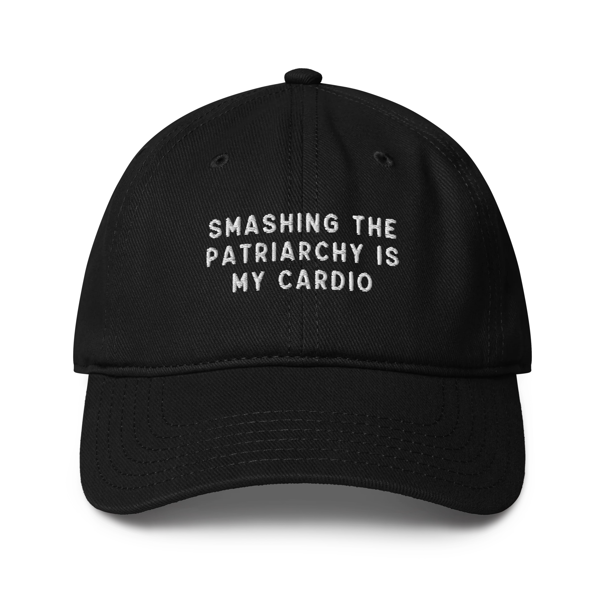 Smashing Patriarchy Cardio Embroidered Baseball Cap - Image 9
