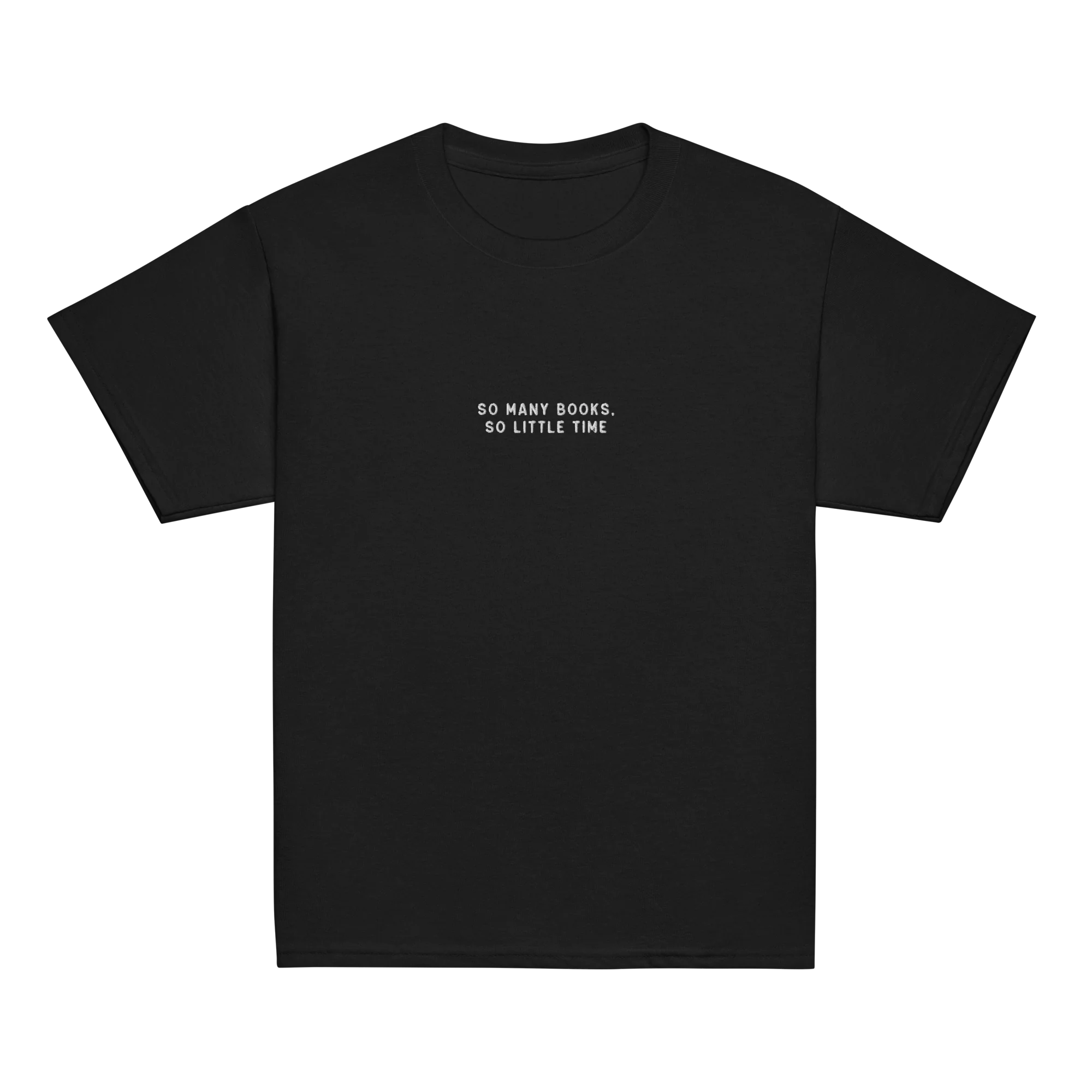 So Many Books, So Little Time Embroidered Baby Tee - Image 7