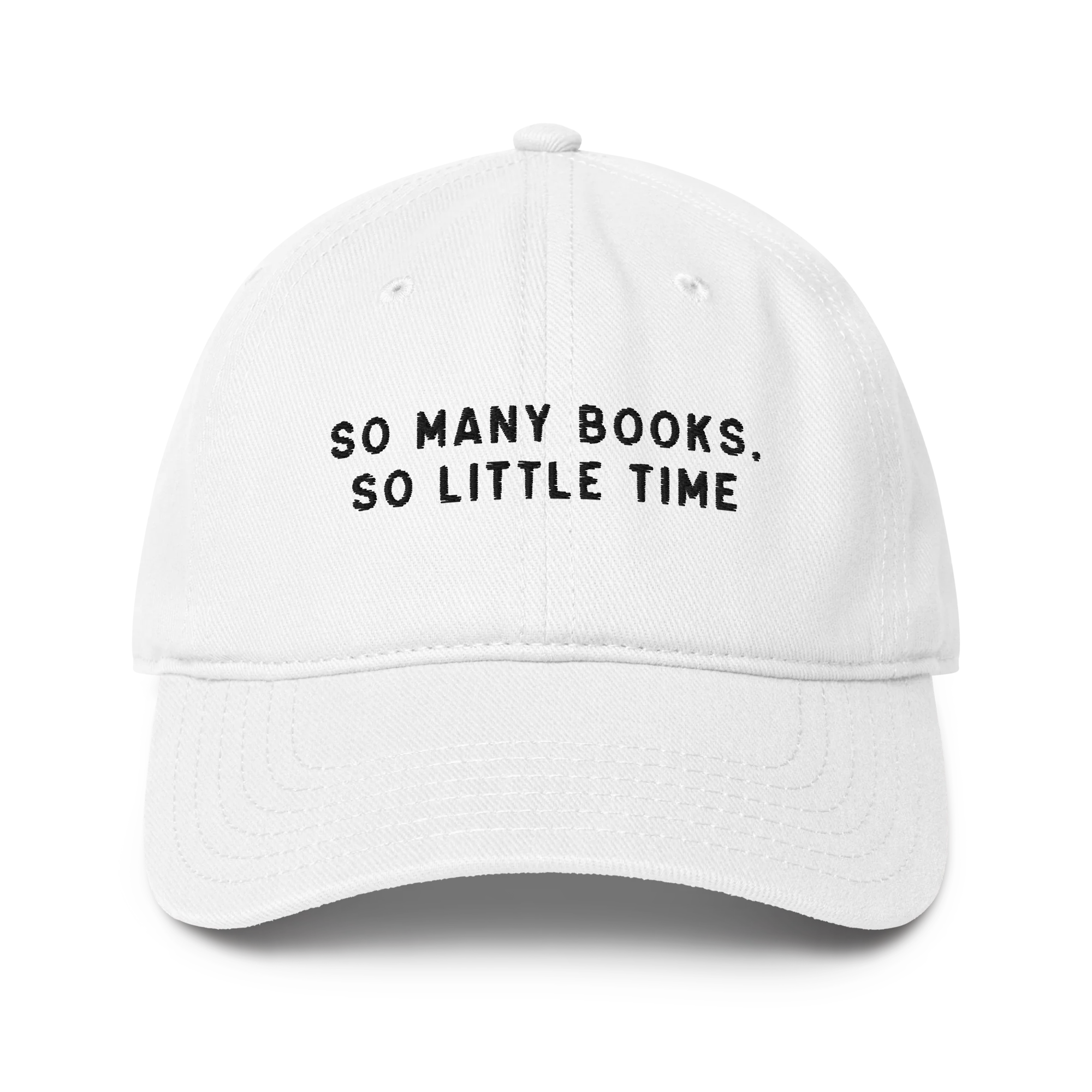 So Many Books, So Little Time Embroidered Baseball Cap - Image 3
