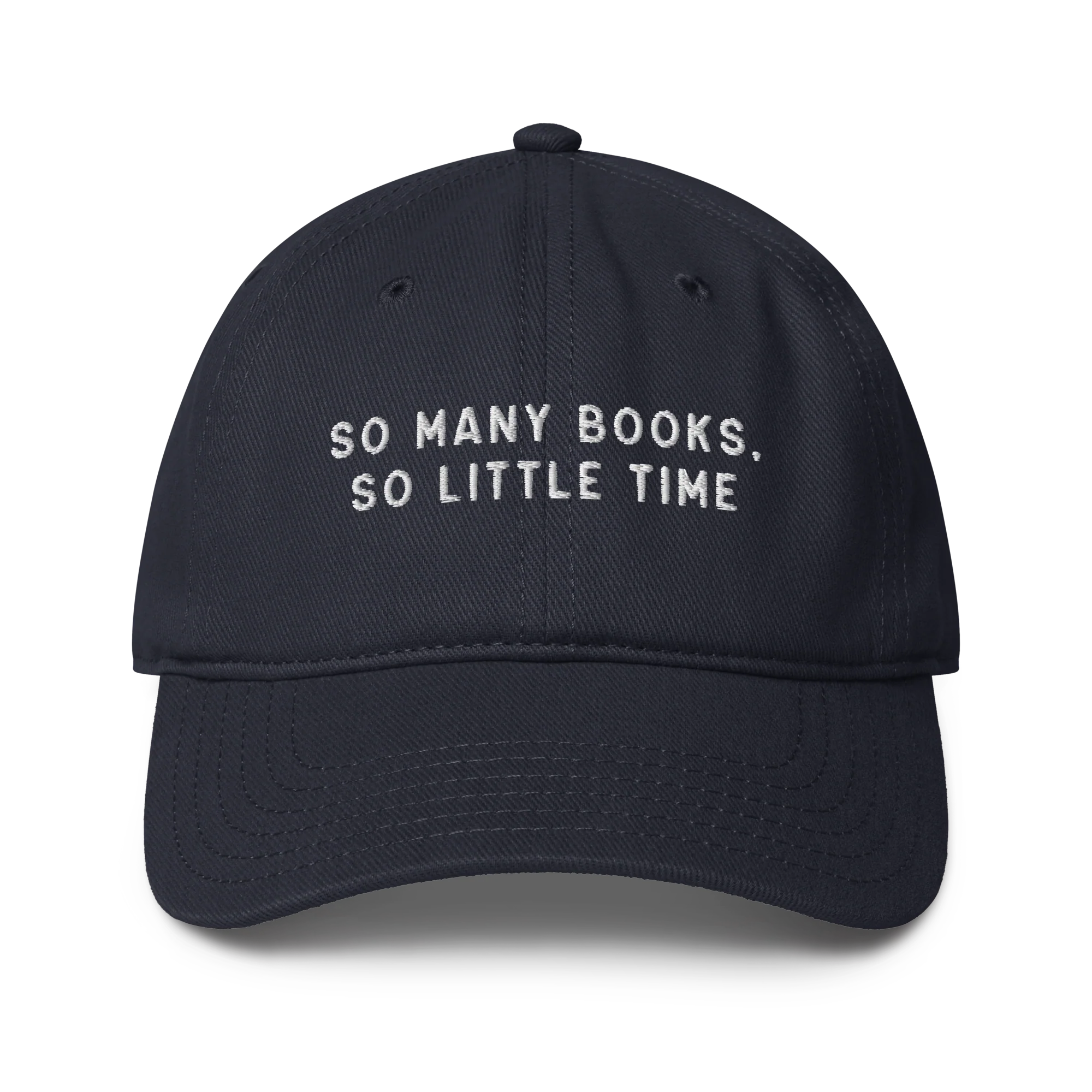 So Many Books, So Little Time Embroidered Baseball Cap - Image 5