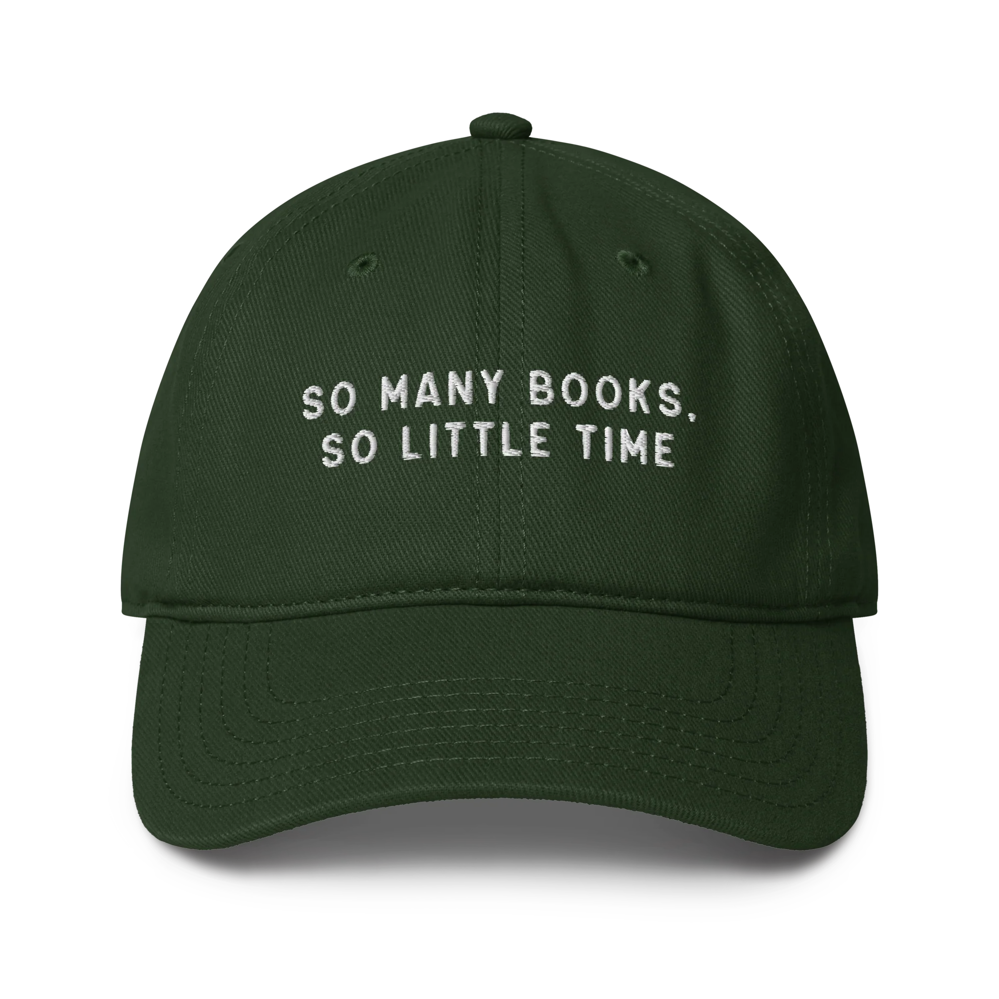 So Many Books, So Little Time Embroidered Baseball Cap - Image 7